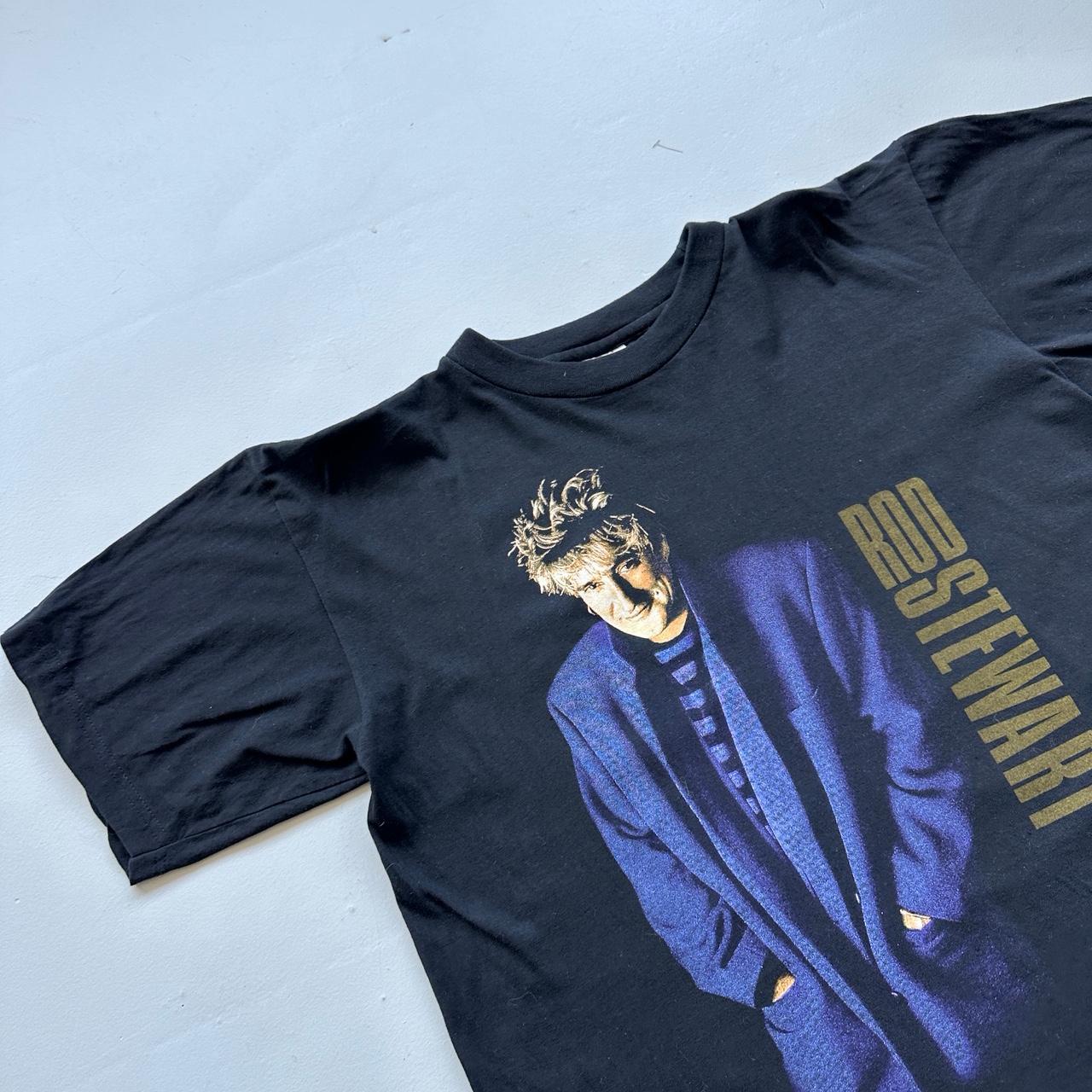 Rod Stewart Black 90s Vintage T-shirt - Large