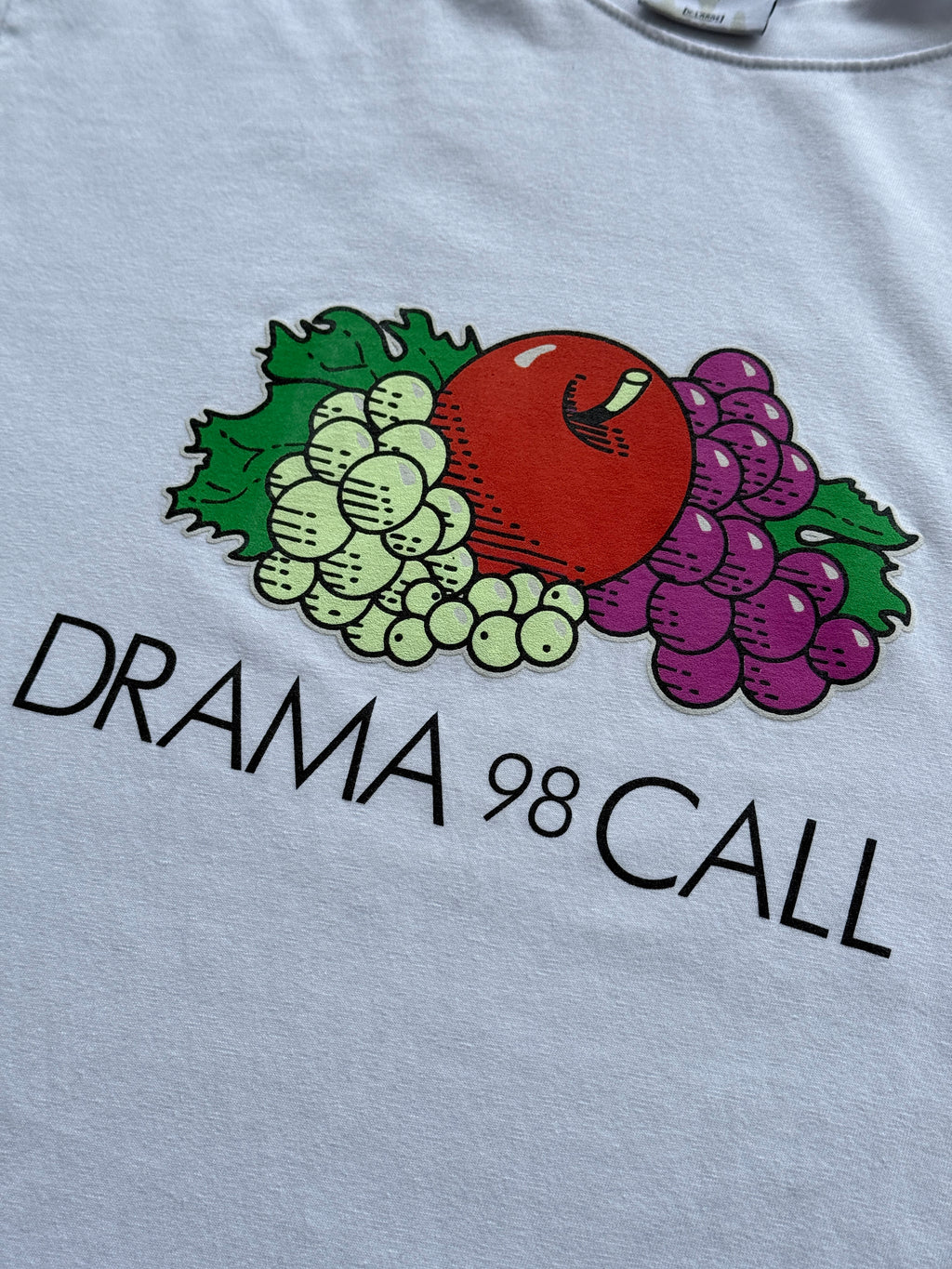 White Drama Call / Fruit of the Loom Graphic Sweetwear T-Shirt - Large