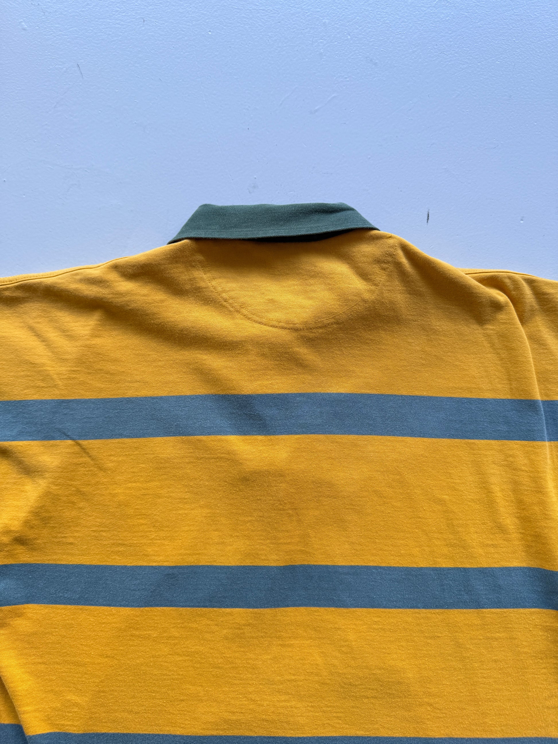 Yellow Australia 90's Vintage Short Sleeve Rugby Jersey - Medium