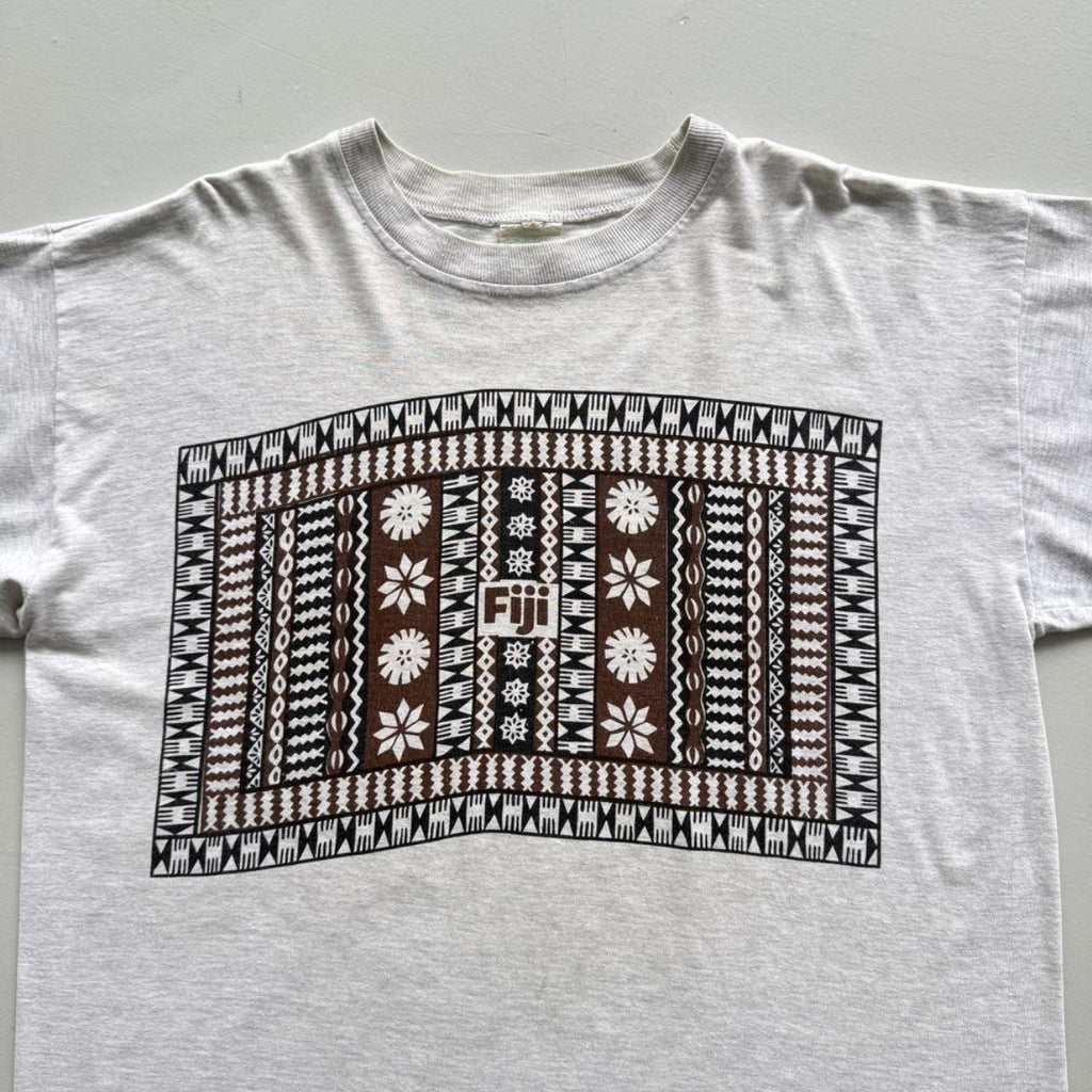 Grey Fiji 90s Vintage Graphic Tourist T-Shirt - XL