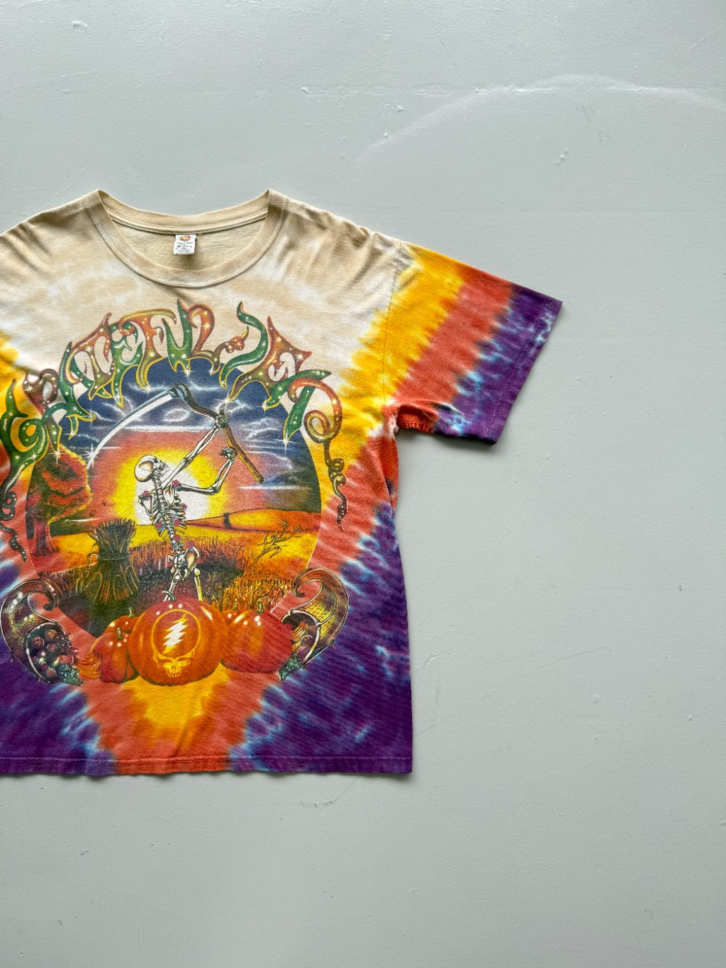 Grateful Dead Fall Tour 1994 Tie-Dye Vintage Graphic T-Shirt - Large