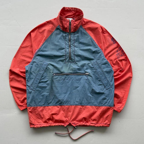 Red Blue Kappa 90's Vintage 1/4 Zip Windbreaker - Medium