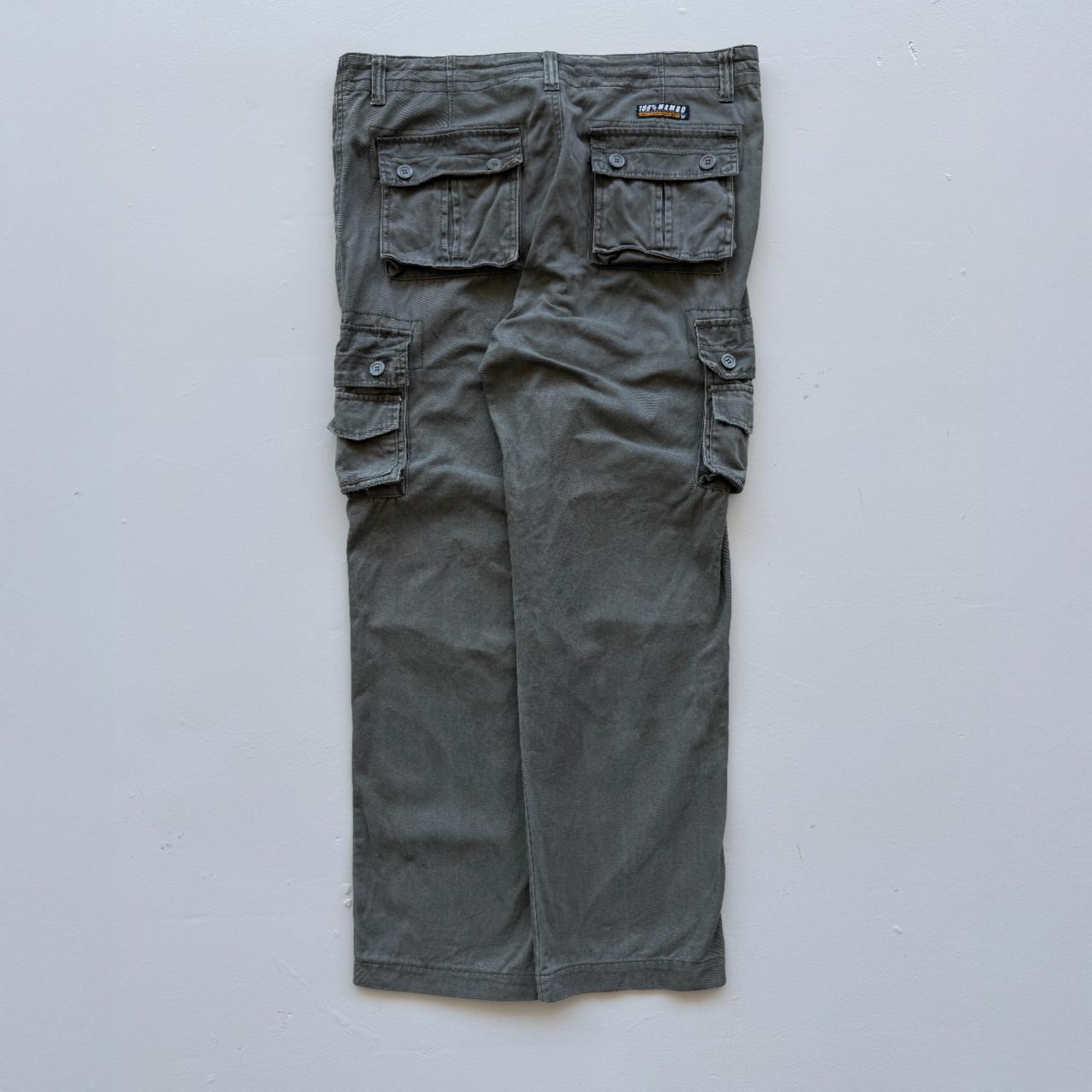 Vintage 90s Mambo Surfwear Cargo Green Pants - 36” x 29”