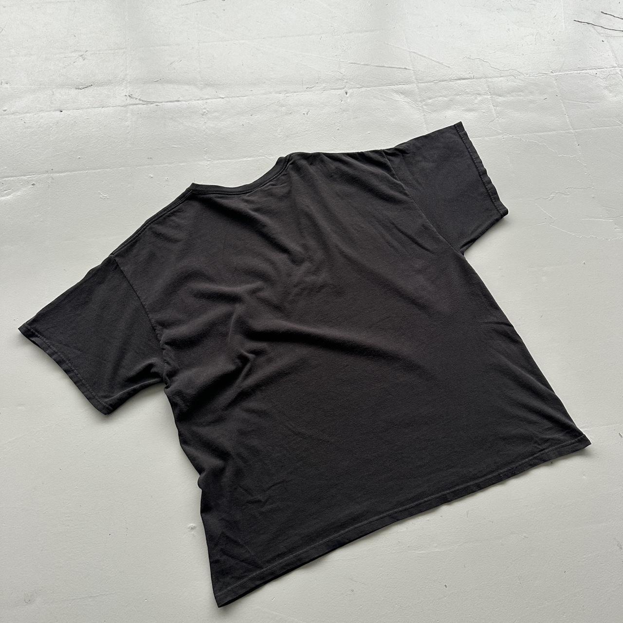 Black Tribal Gothic Y2K 00s Vintage Graphic T-Shirt - 2XL
