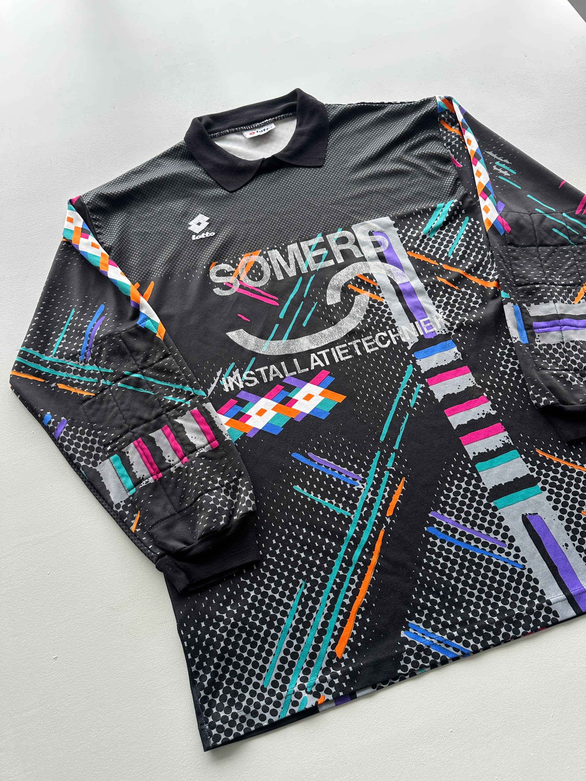 Lotto Somers Installatietechniek 90's Vintage Goalkeeper Football Shirt - Large