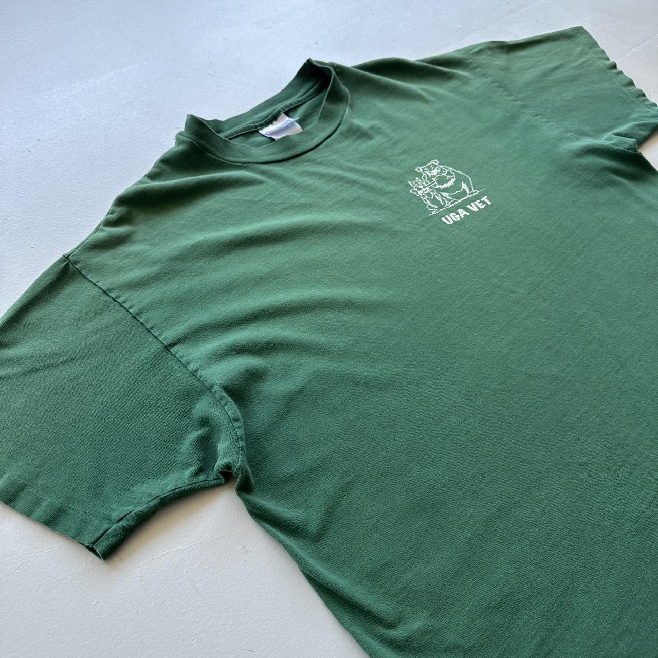 UGA Vet Green Slogan 90s Vintage T-shirt - XL