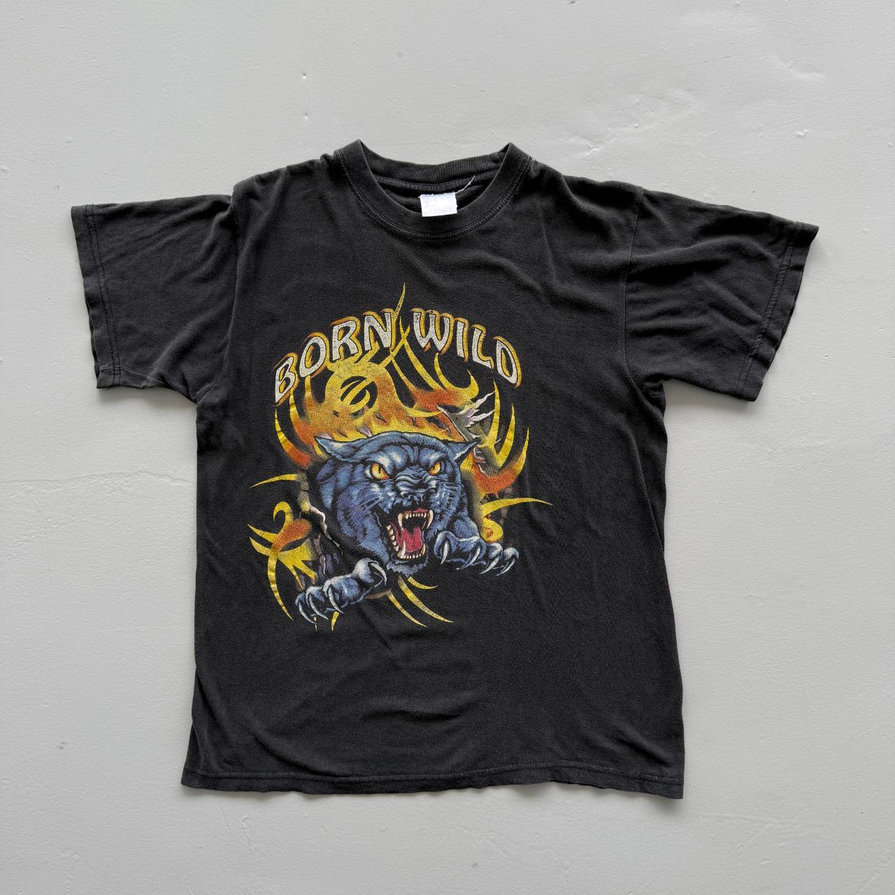 Black Born Wild Vintage 90s T-shirt - Small