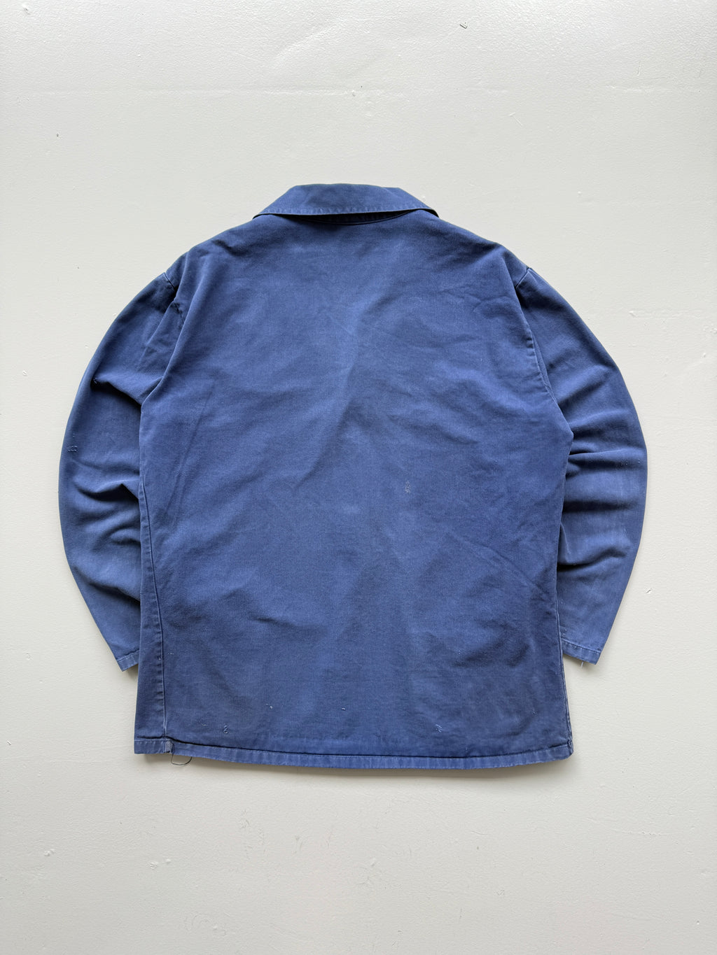 Thrashed Blue Chore Jacket 70's Vintage French Workwear CH138 - Large