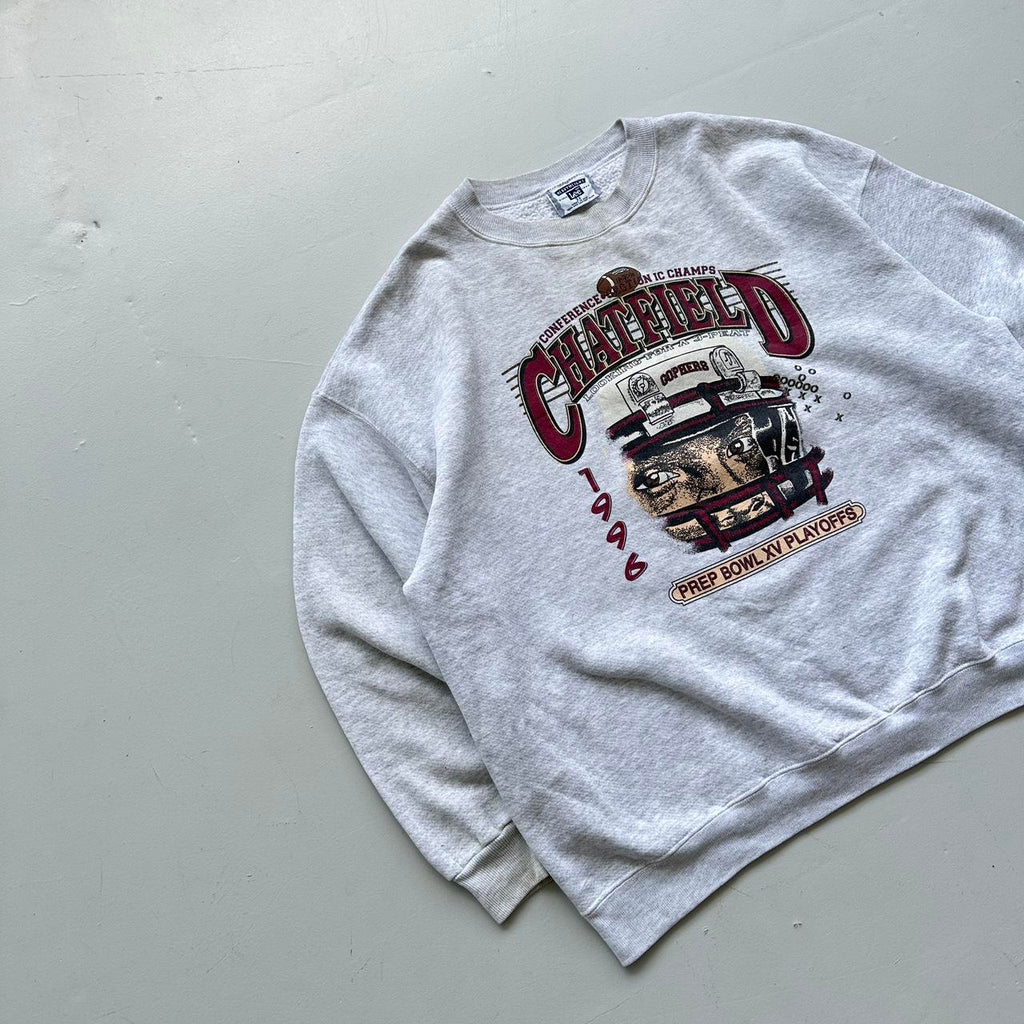 Chatfield NFL Grey Vintage 90s Sweatshirt - 2XL