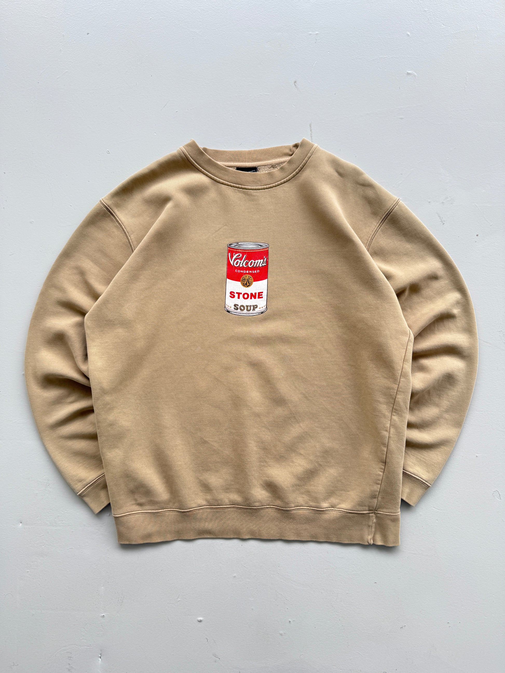 Volcom Stone Soup Campbell's Parody Vintage Sweatshirt - Large