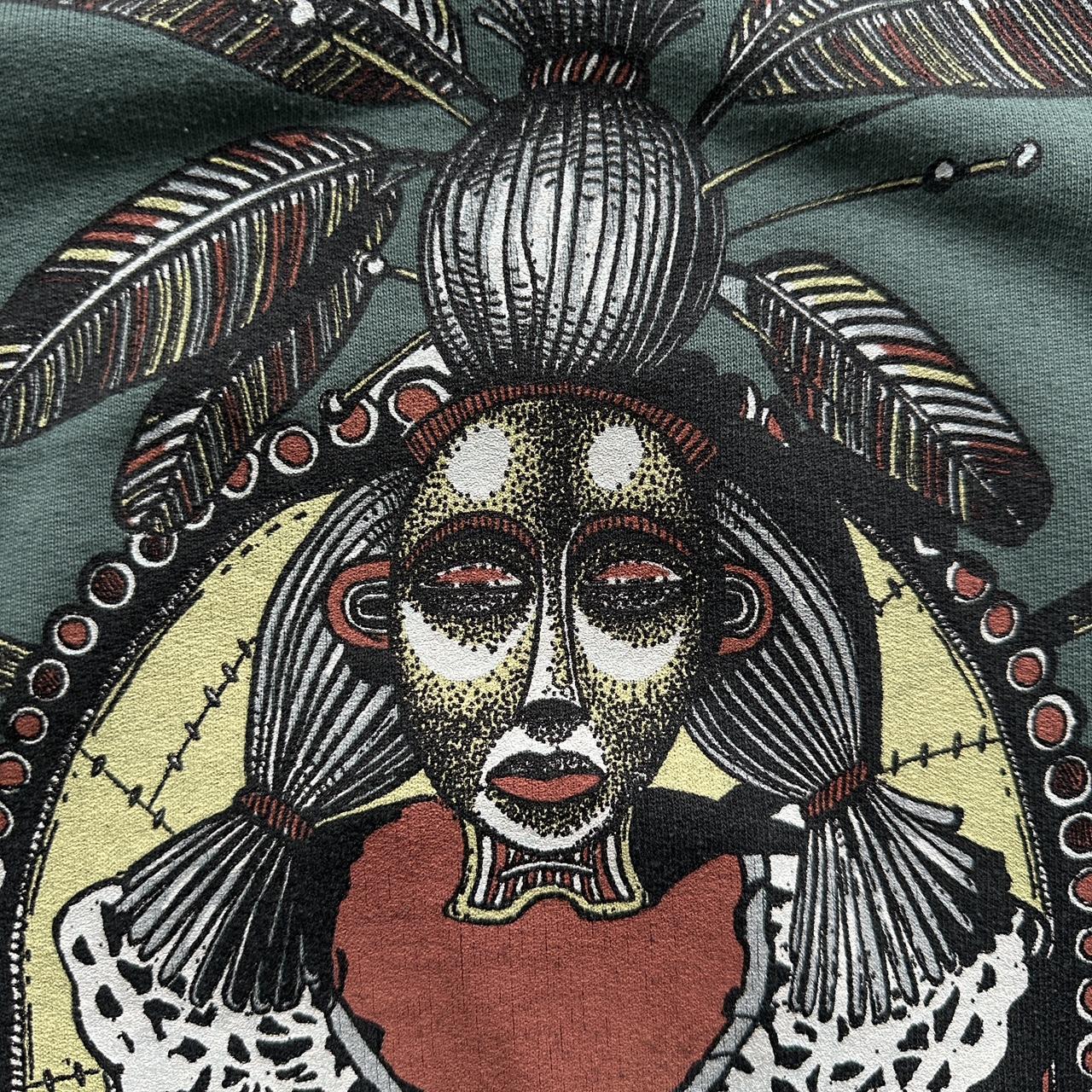 Green Tribal 90’s Vintage Graphic Sweatshirt - Large