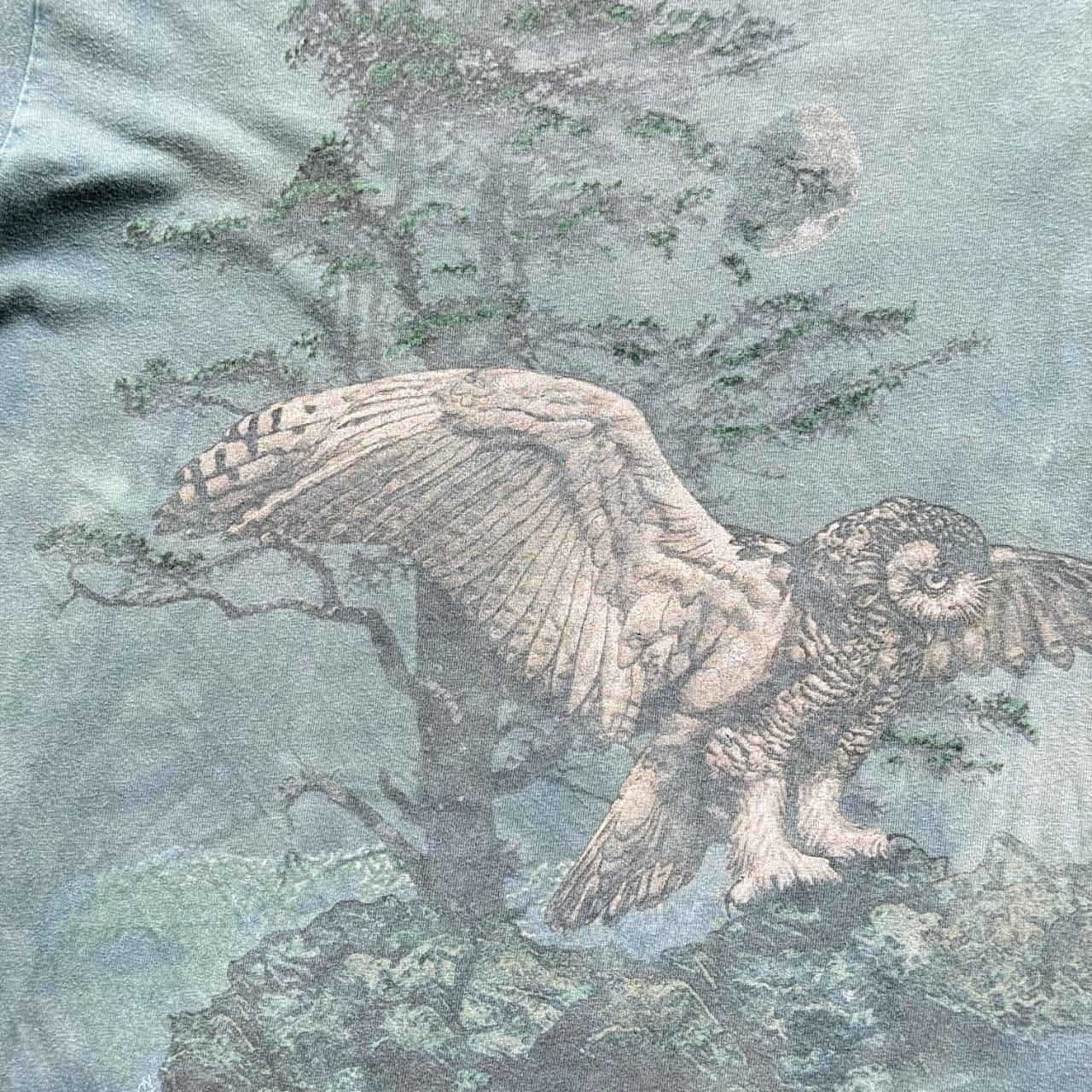 Blue Owl 90s Vintage Nature Graphic T-Shirt - Small