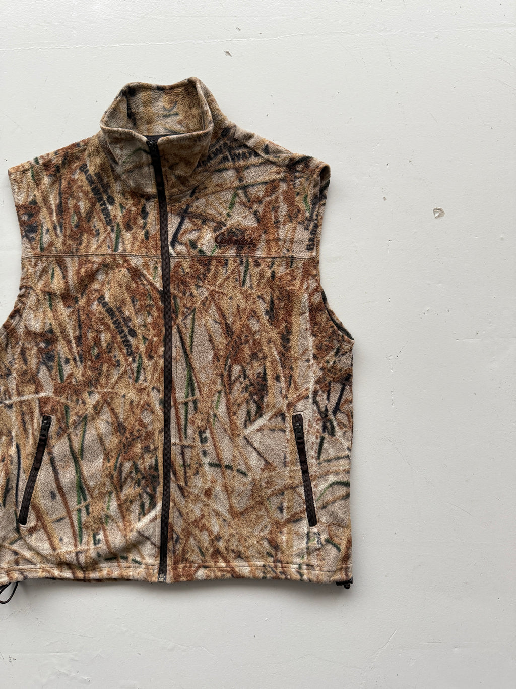 Real Tree Camo Vintage 90's Cabela's Fleece Vest - Medium
