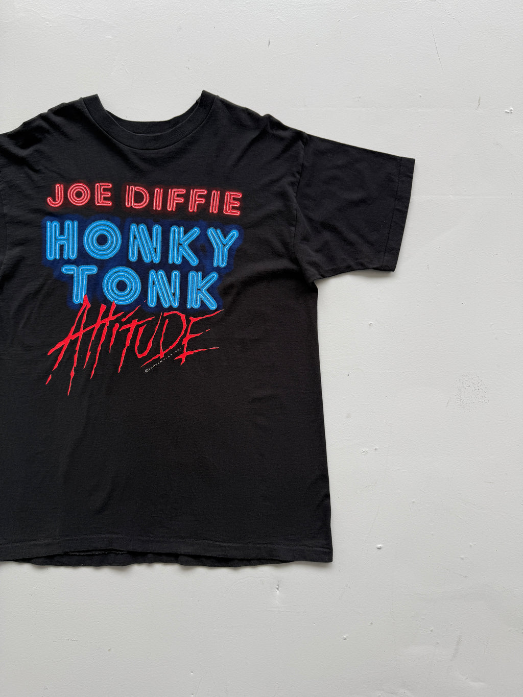 Black Joe Diffie 90's Vintage Graphic Country Music T-Shirt - XL
