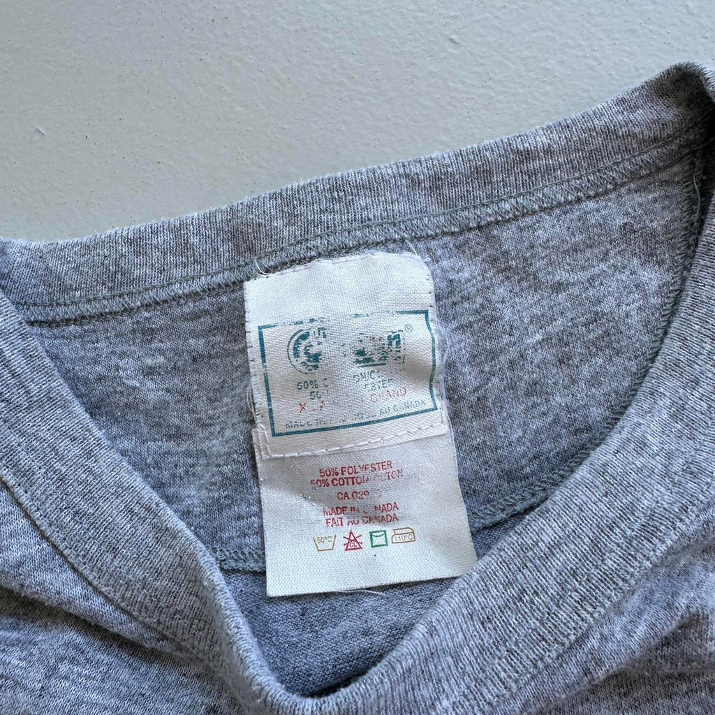 Harvard University Grey 90s Vintage T-shirt - 2XL