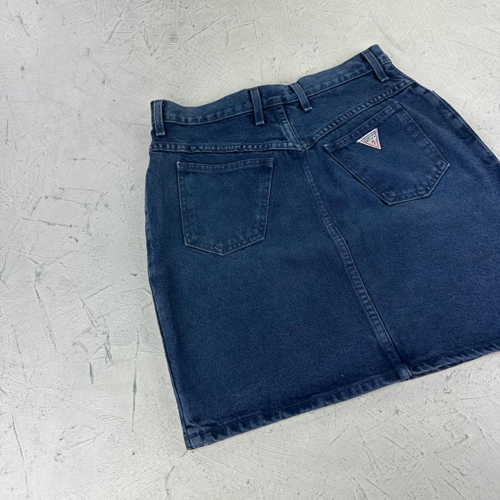Guess Denim Over-dyed Vintage Skirt - W29 L18 Small