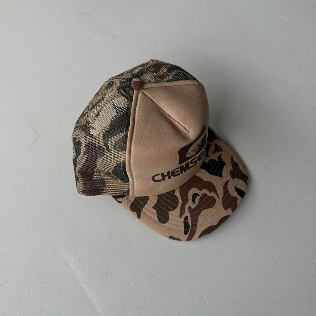 Camo Chemsearch Mesh and Foam Trucker SnapBack Cap