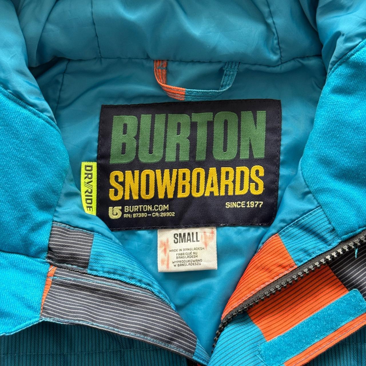 Blue Orange Burton 00’s Vintage Snowboarding Jacket - Medium