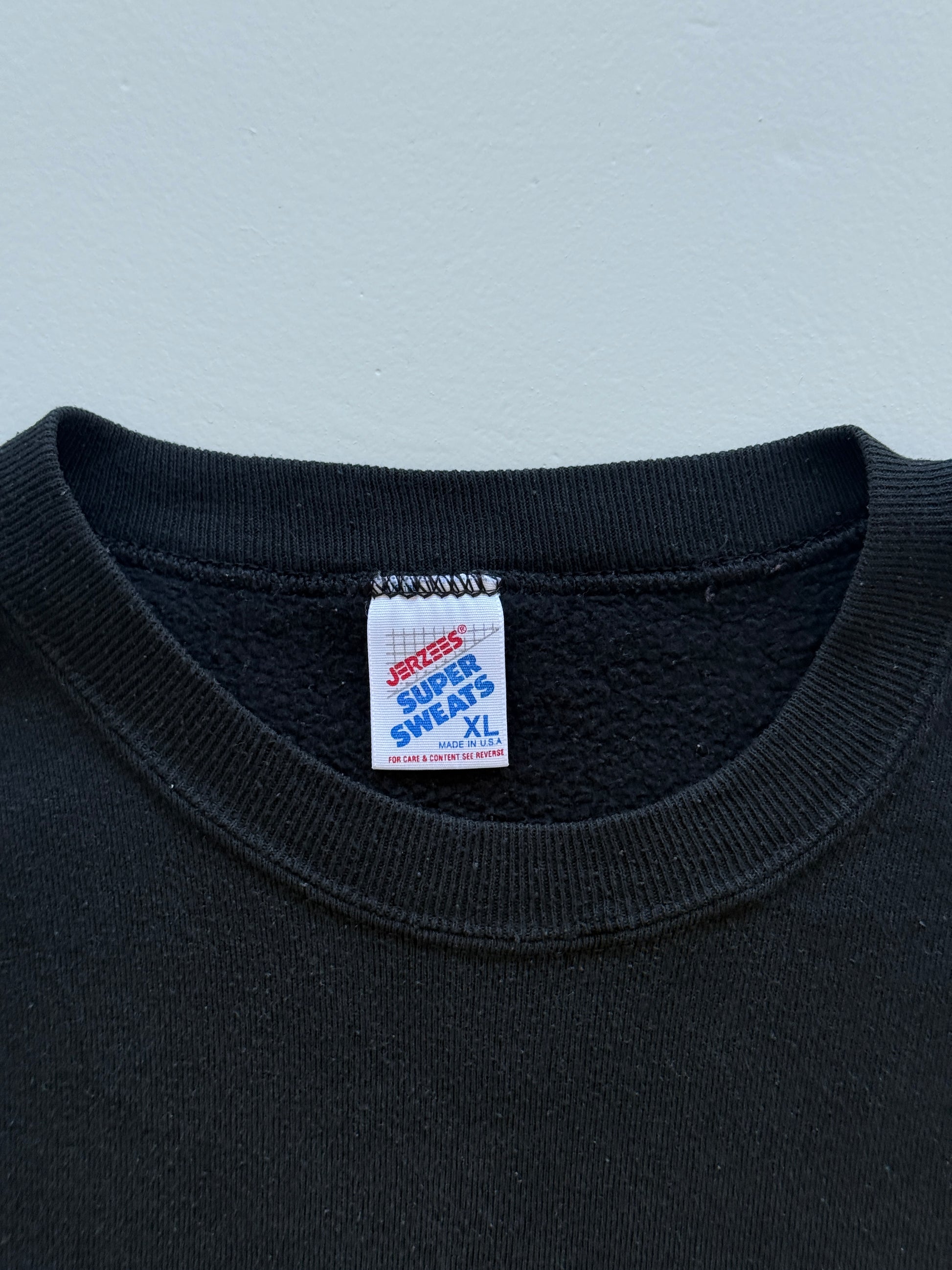 Black Hard Rock Cafe Los Angles 90's Vintage Graphic Sweatshirt Jumper - Large