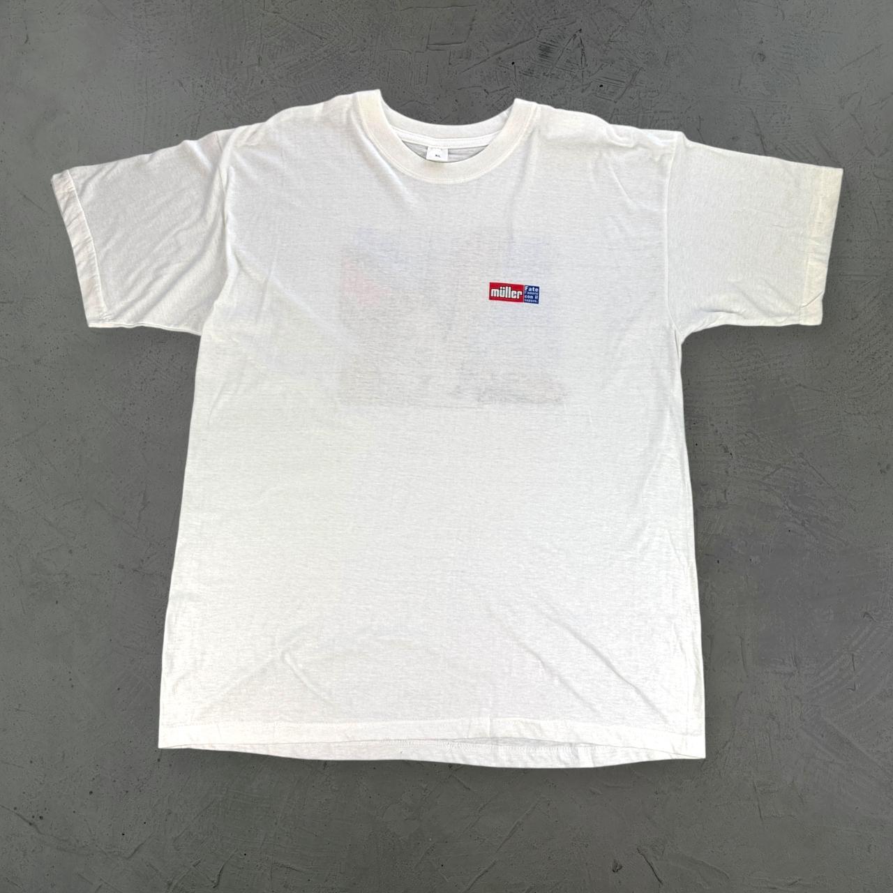 Müller Corner Yogurts White 90s vintage T-shirt - Large