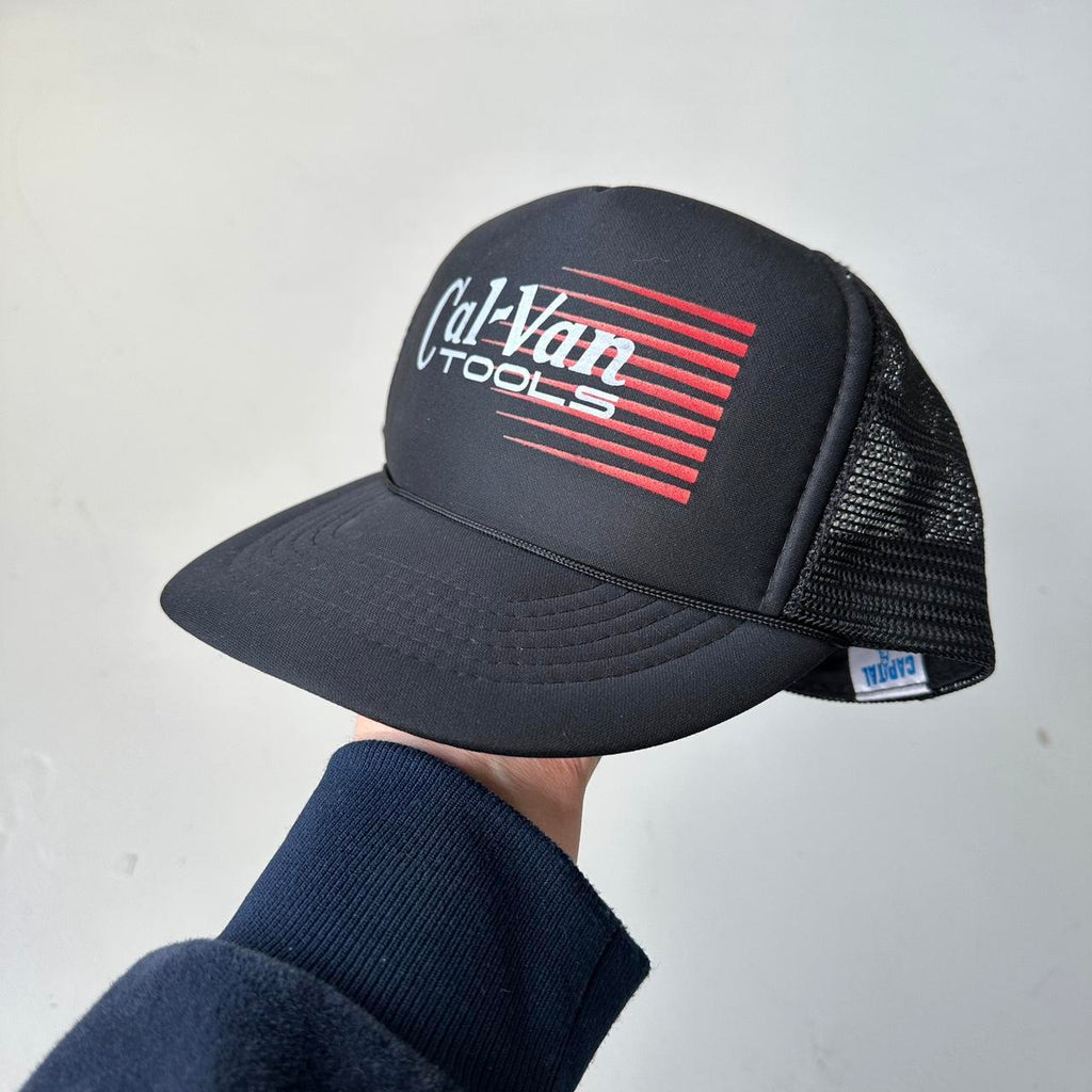 Black Cal-Val Tools Mesh Trucker SnapBack Cap