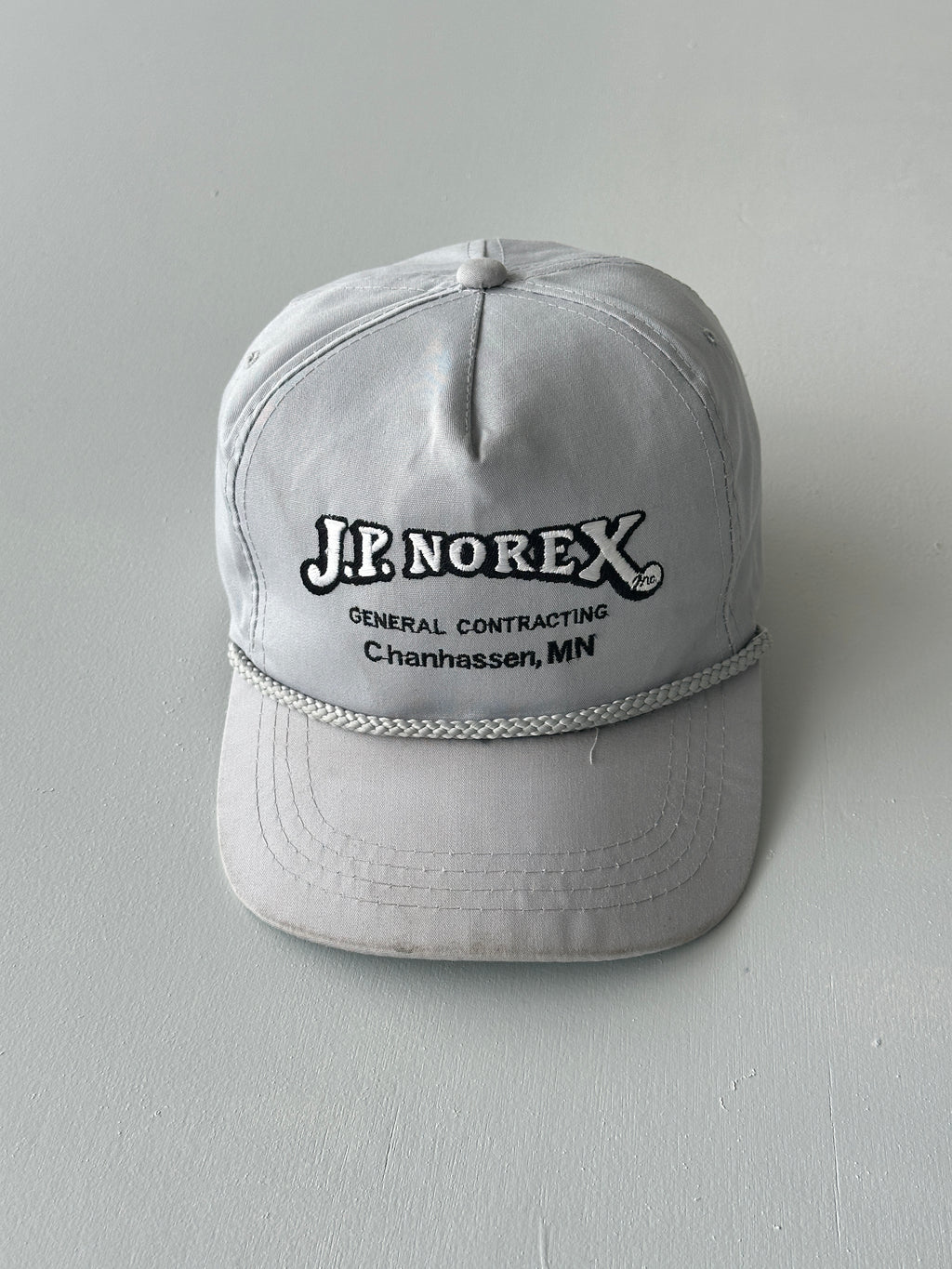 Grey J.P. Norex General Contracting 90's Vintage SnapBack Trucker Cap