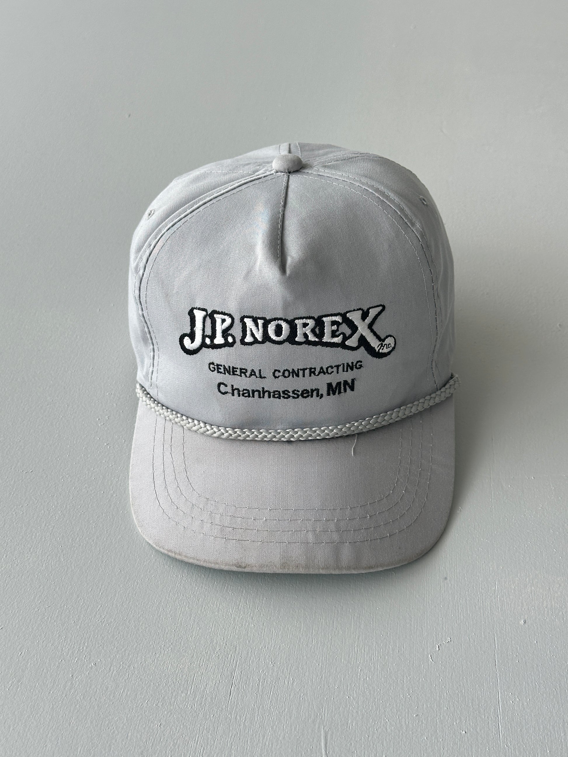 Grey J.P. Norex General Contracting 90's Vintage SnapBack Trucker Cap