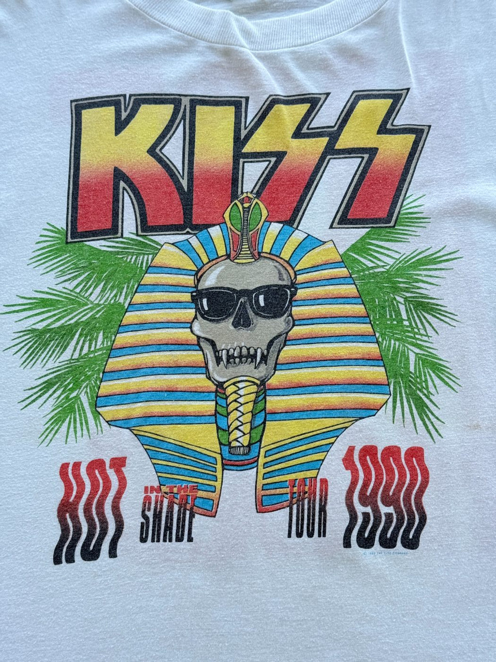 KISS Hot In The Shade Tour 1990 Vintage Band T-Shirt - Large