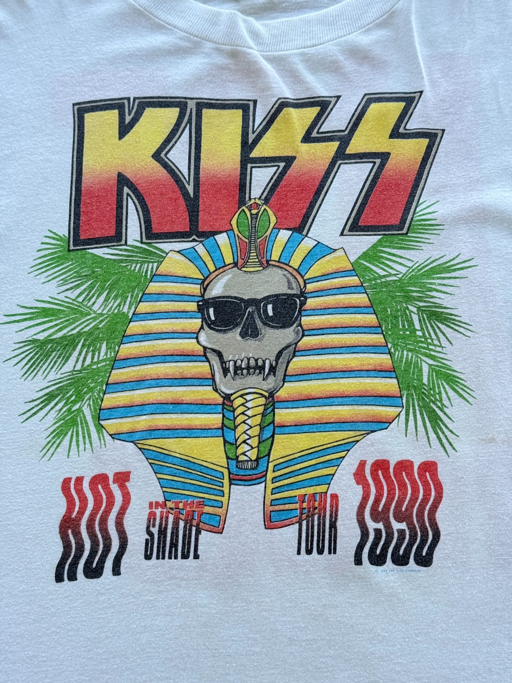 KISS Hot In The Shade Tour 1990 Vintage Band T-Shirt - Large