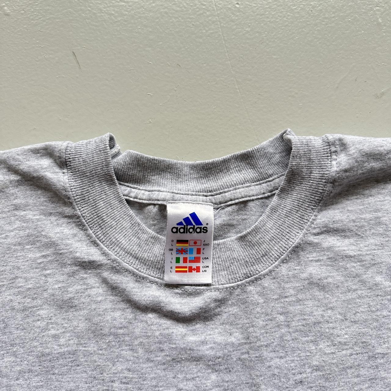 Grey Adidas Bayern Munchen Football 00s Vintage Graphic T-Shirt - XL