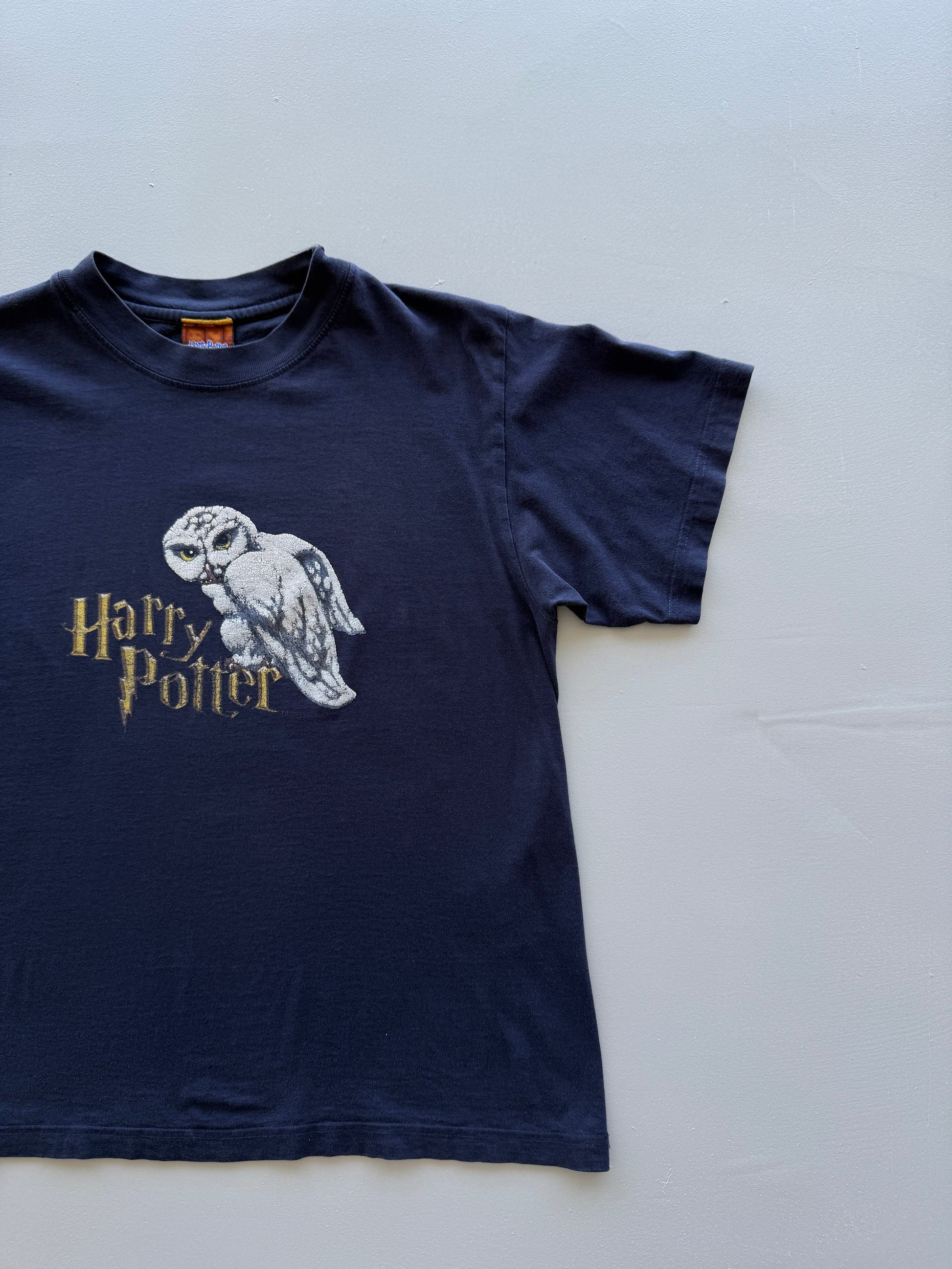 Navy Harry Potter Hedwig Y2K Vintage Graphic T-Shirt - XS/S
