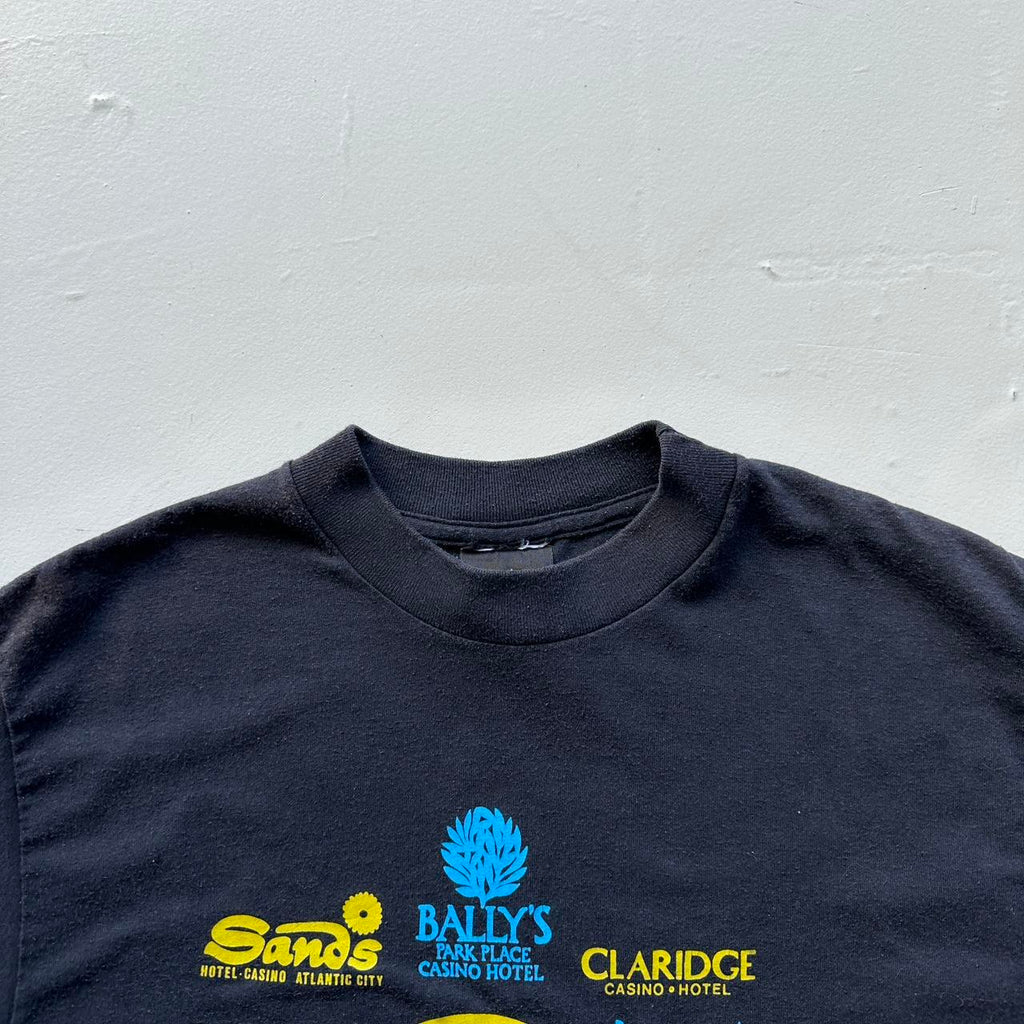 Black Atlantic City 90s Vintage T-shirt - Small