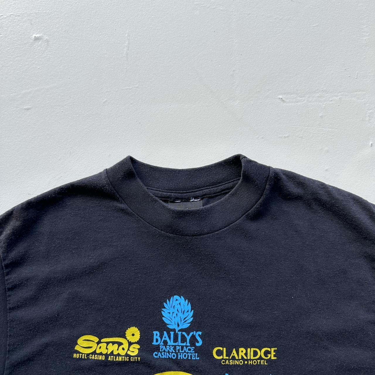 Black Atlantic City 90s Vintage T-shirt - Small