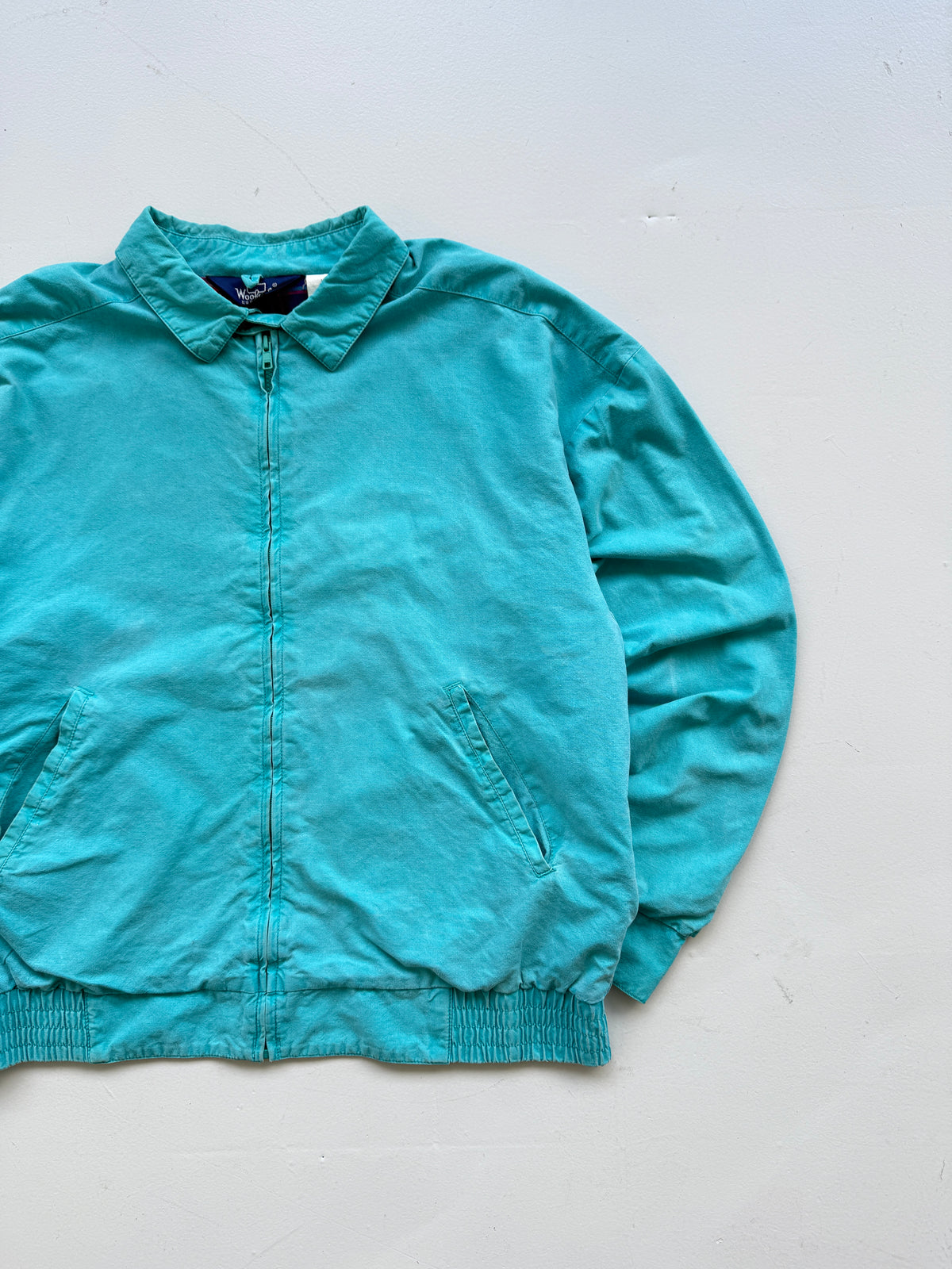 Woolrich Turquoise Harrington 90's Vintage Jacket - Large