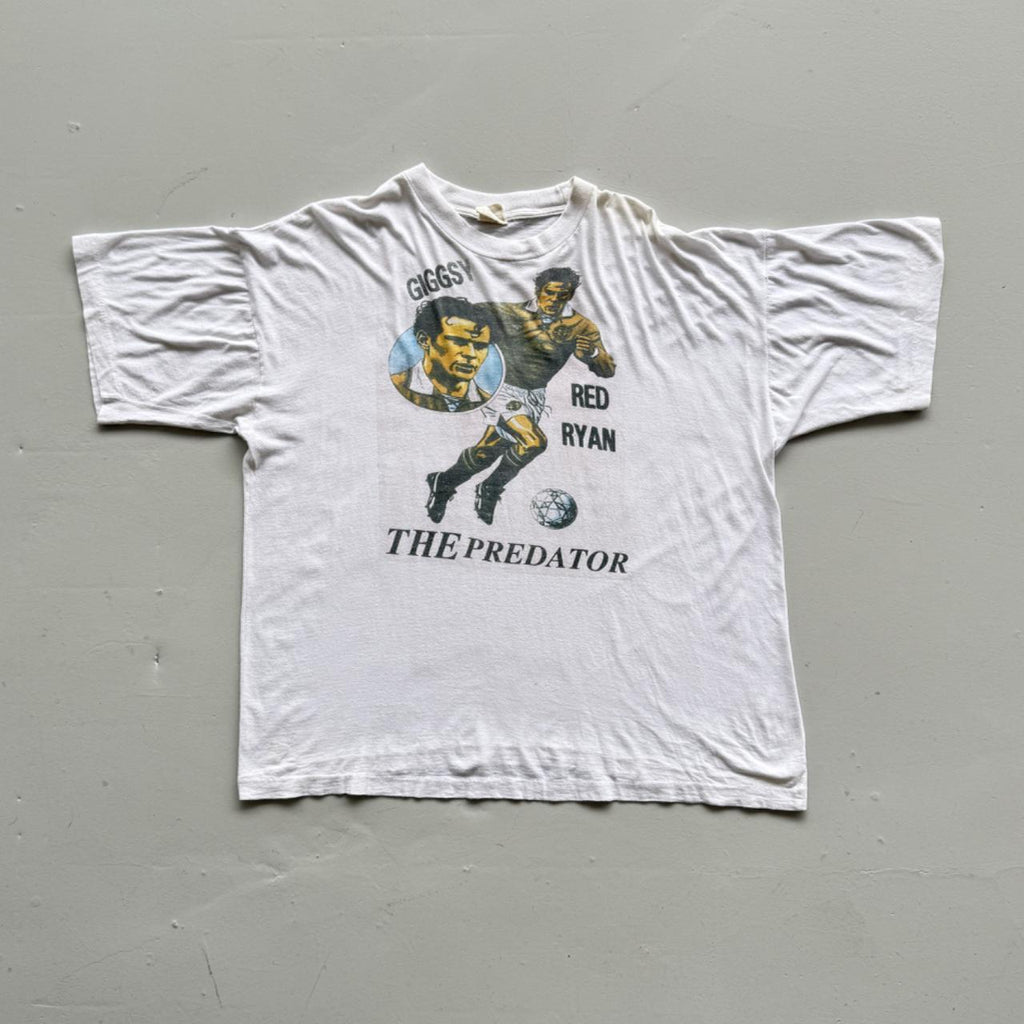 White Ryan Giggs 90s Vintage Manchester United Graphic T-Shirt - XXL