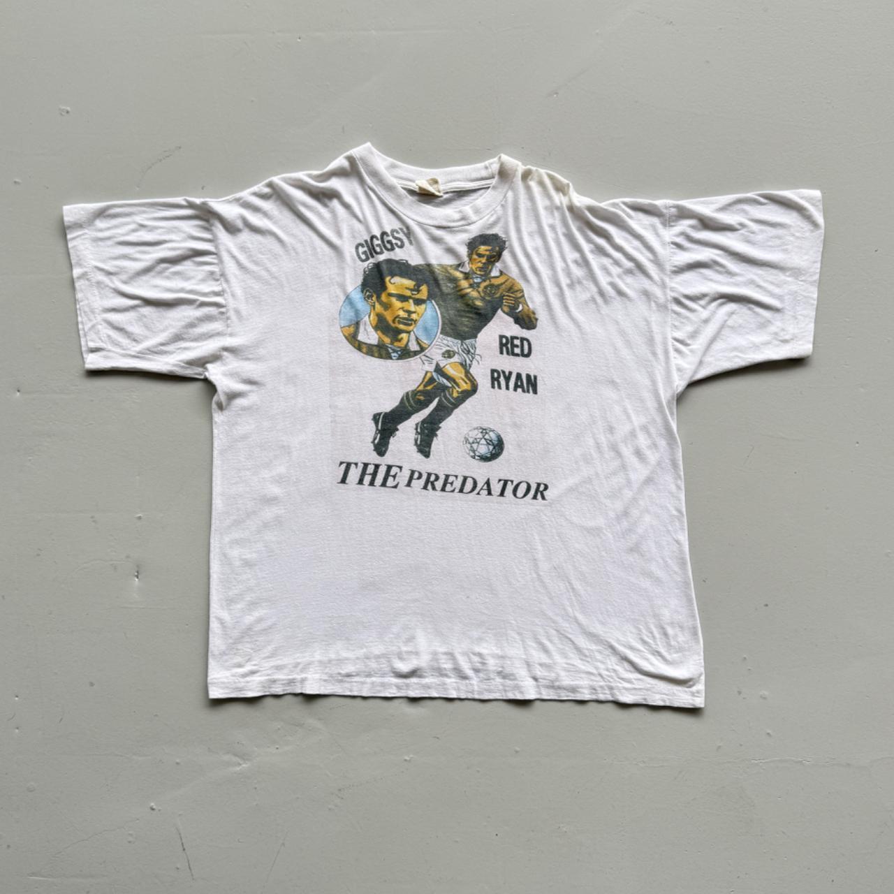 White Ryan Giggs 90s Vintage Manchester United Graphic T-Shirt - XXL