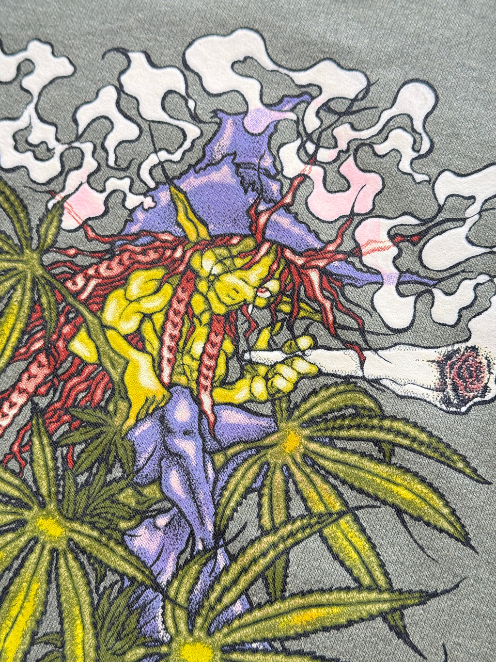 Native World Peñiscola Weed Graphic 90's Vintage Sweatshirt - XS