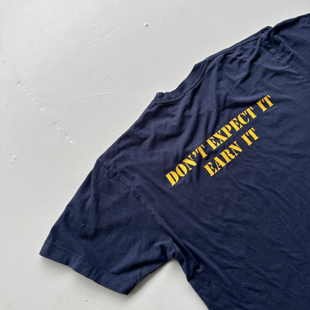 Navy Blue Jumping Eagles 90s Vintage T-shirt - Medium