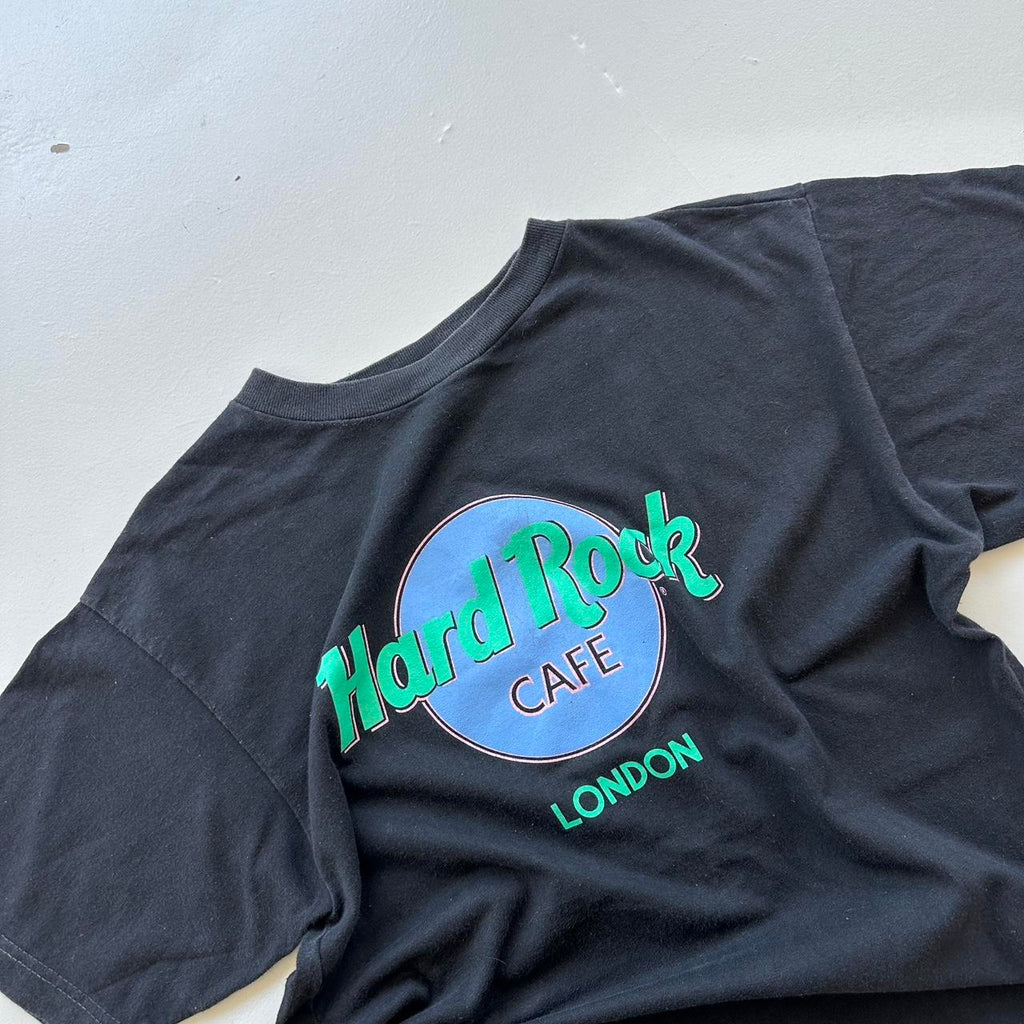 Hard Rock Cafe London Black 90s Vintage T-shirt - Medium