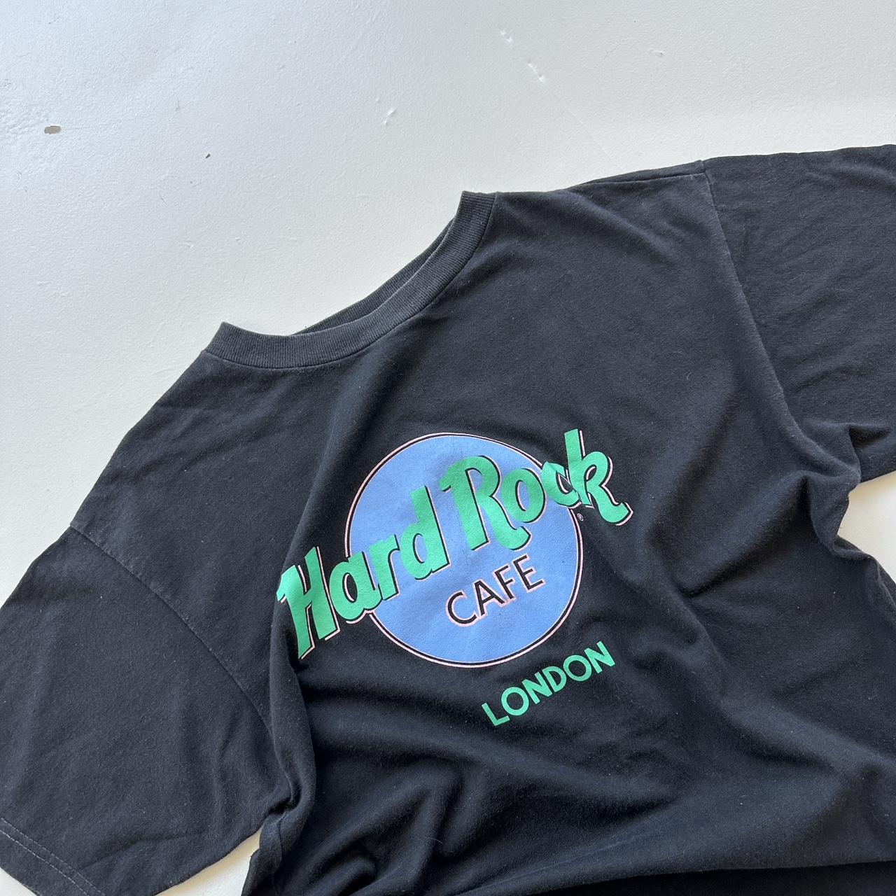 Hard Rock Cafe London Black 90s Vintage T-shirt - Medium
