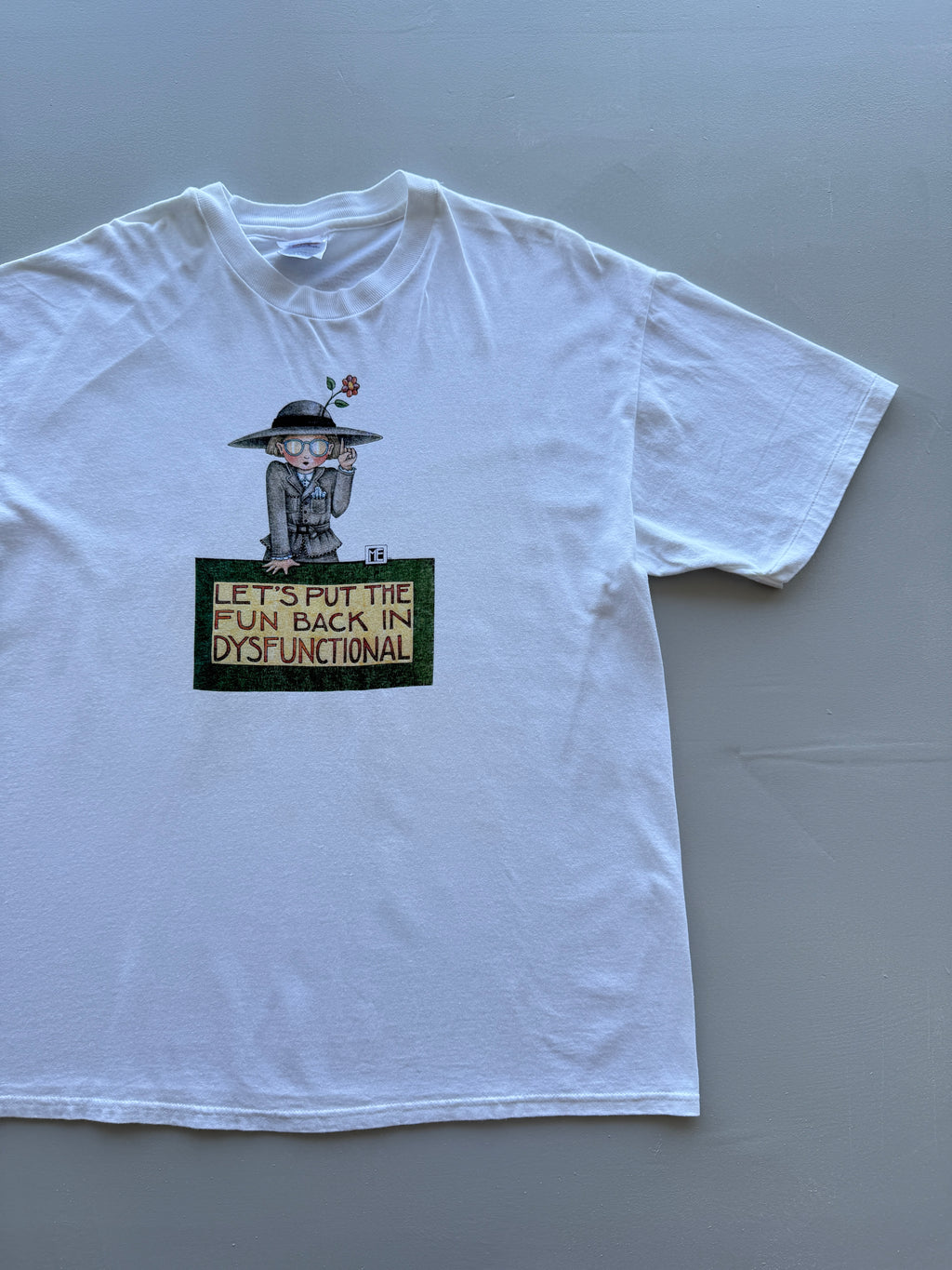 Hanes Heavyweight 'Let's Put The Fun Back In Dysfunctional' 90s Single Stitch Vi