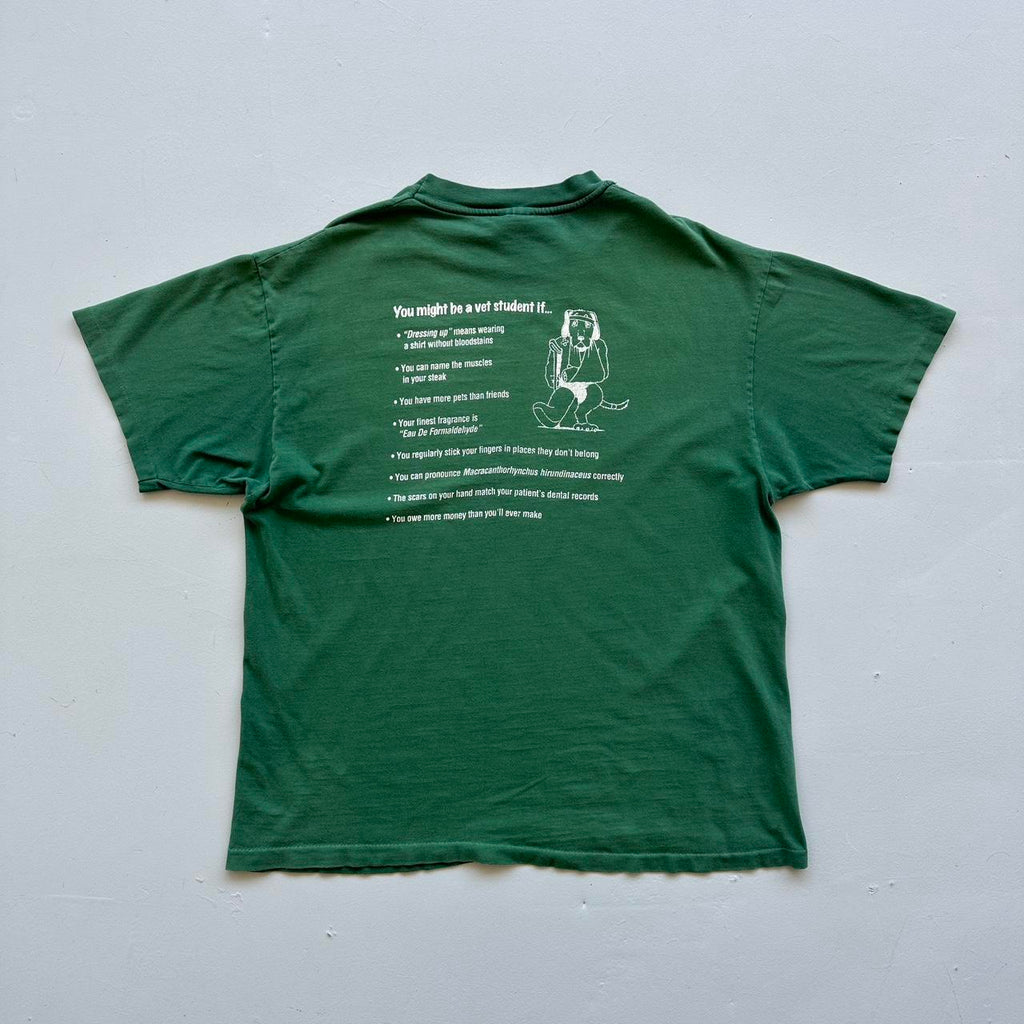 UGA Vet Green Slogan 90s Vintage T-shirt - XL