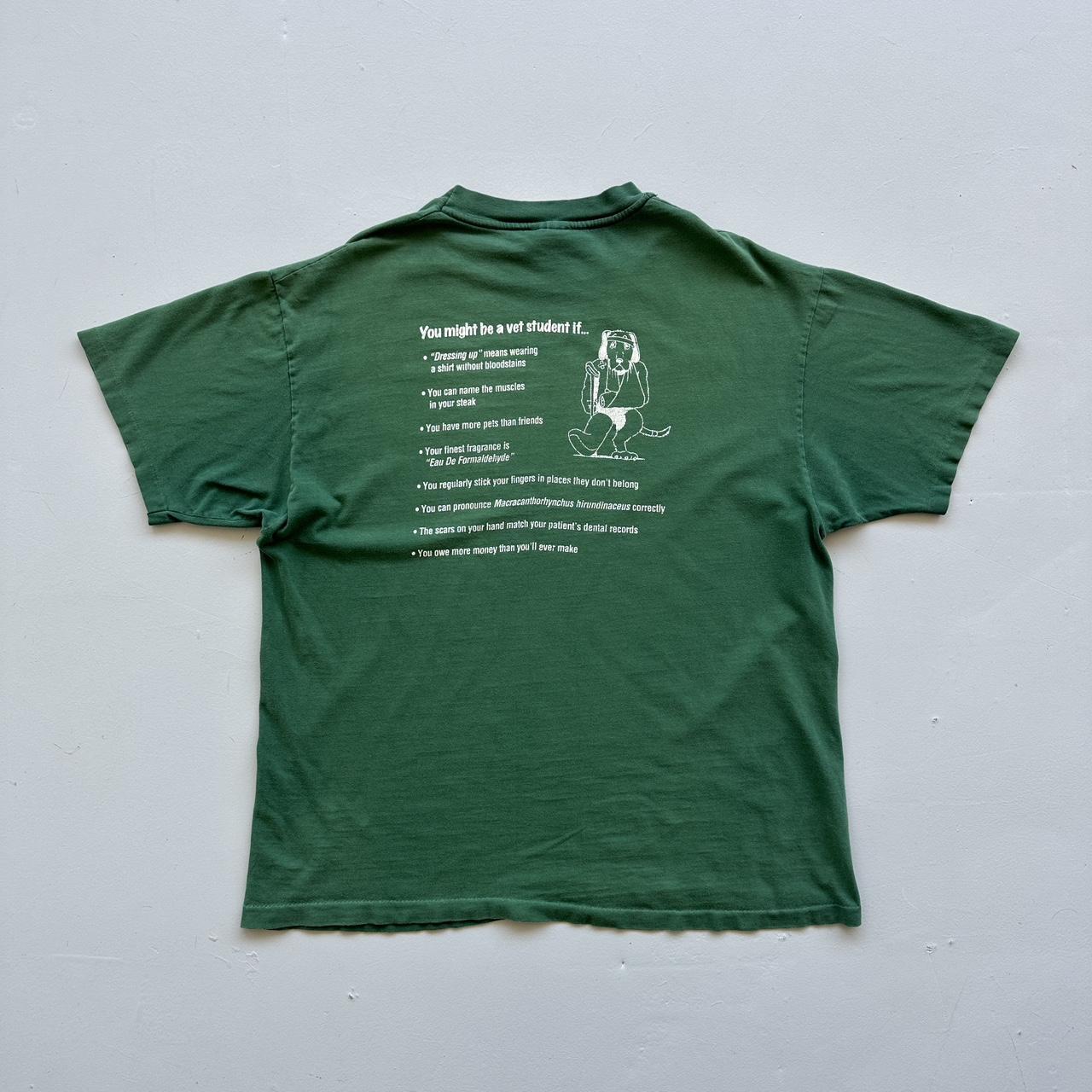 UGA Vet Green Slogan 90s Vintage T-shirt - XL