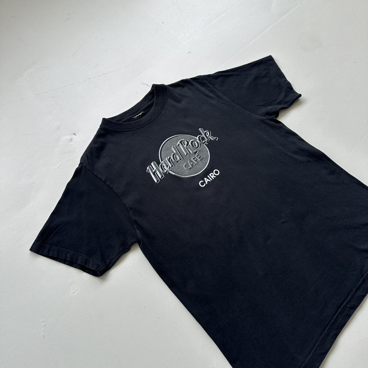 Black Hard Rock Cairo 90s Vintage T-shirt - Large
