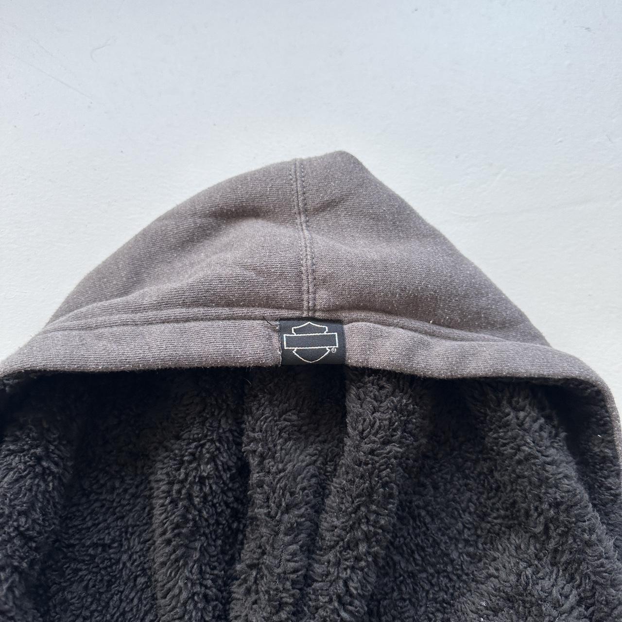 Grey Harley Y2K Vintage Hoodie - Large 10/12