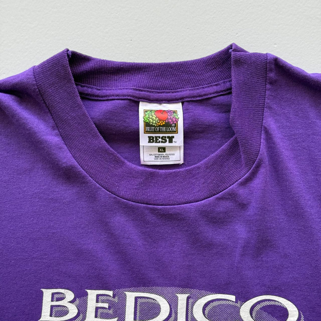 Purple Bedico Bayou Vintage 90s T-shirt - XL