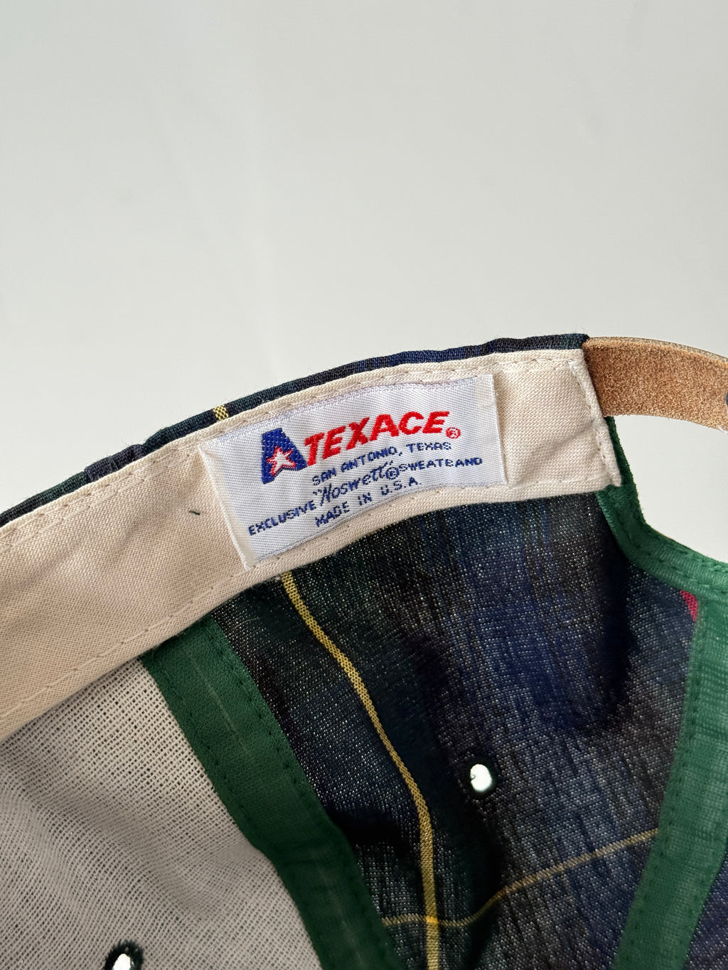 Blue Cheque Golf Vintage Cotton SnapBack Trucker Cap