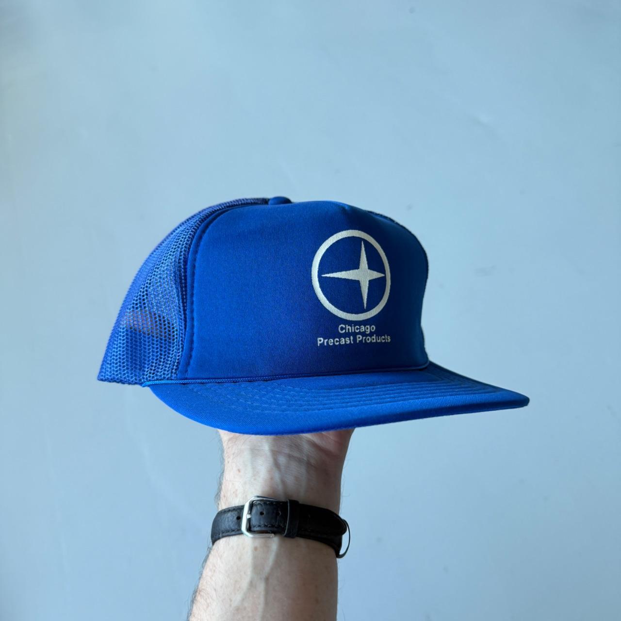 Blue Chicago Precast Production Vintage Foam and Mesh SnapBack Trucker Cap