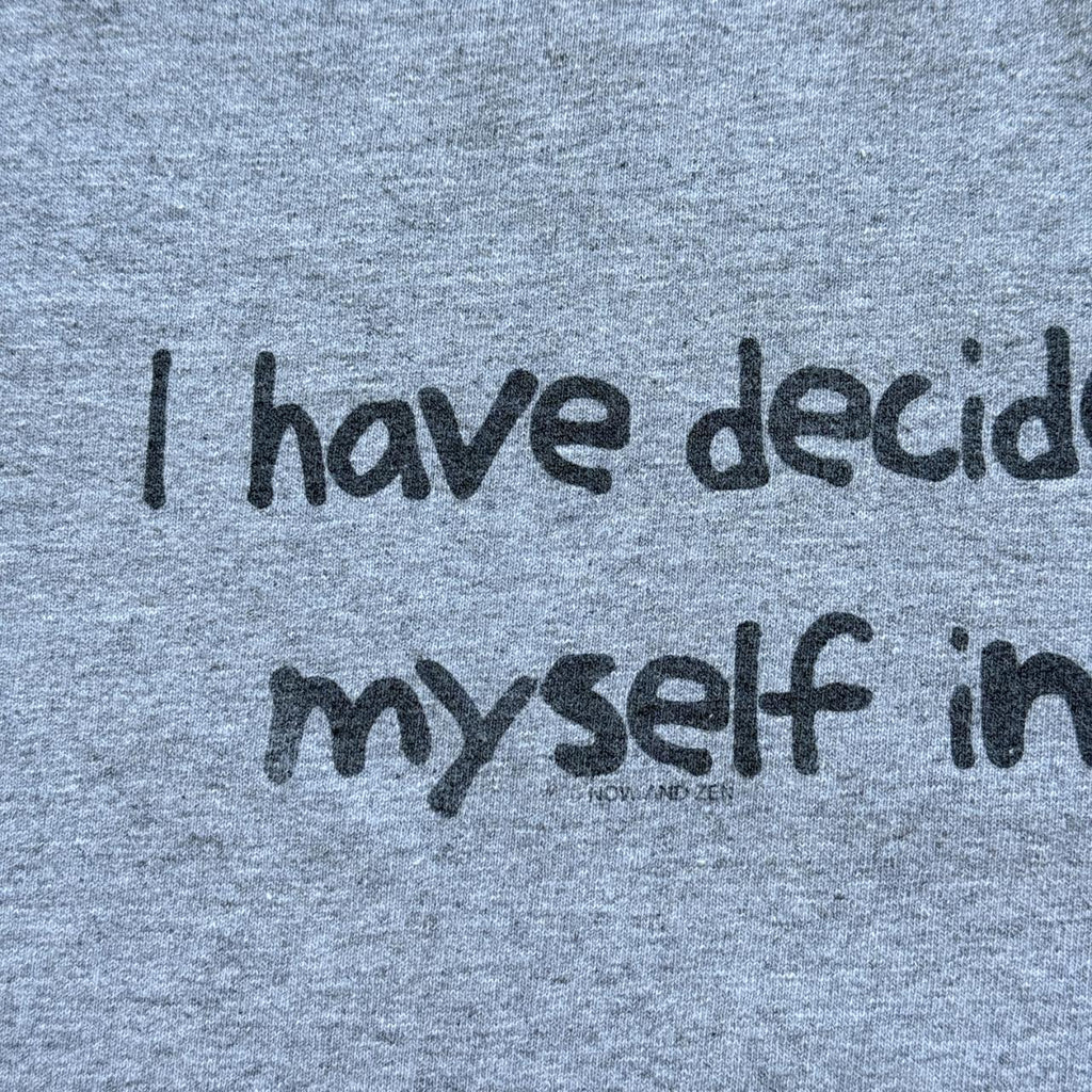 Grey 'I Have Decided To Put Myself In Charge' Vintage 90s T-shirt - XL