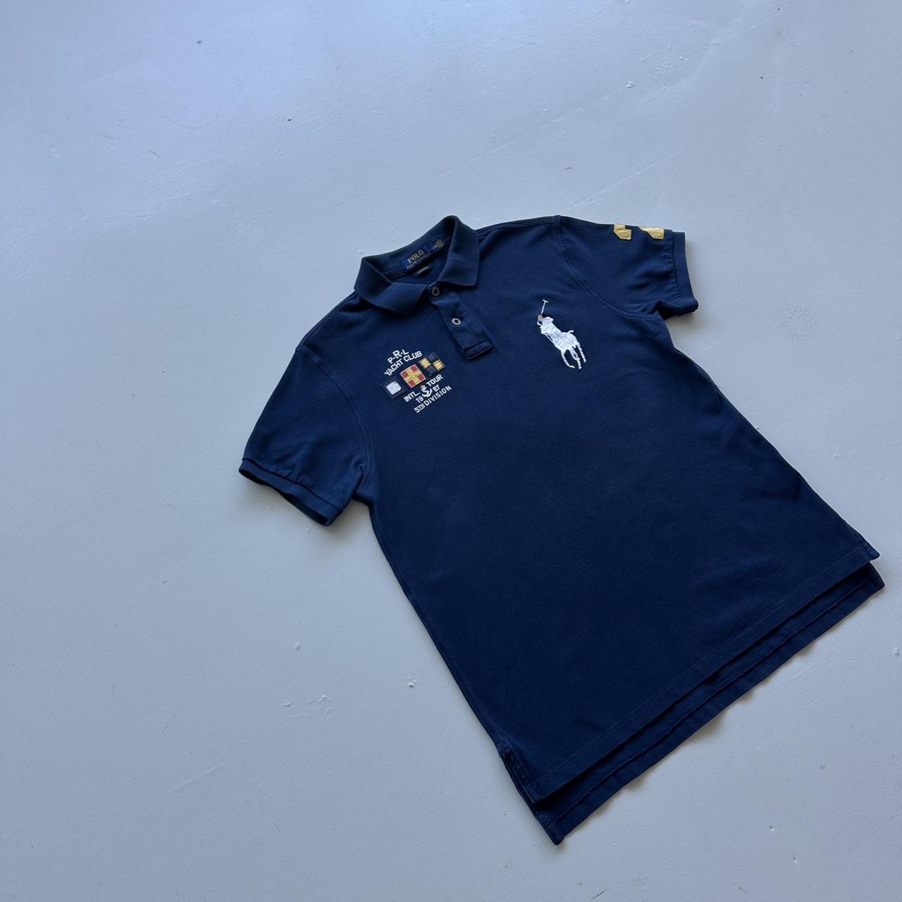 Navy Ralph Lauren Big Pony 00’s Vintage Polo Shirt - Medium